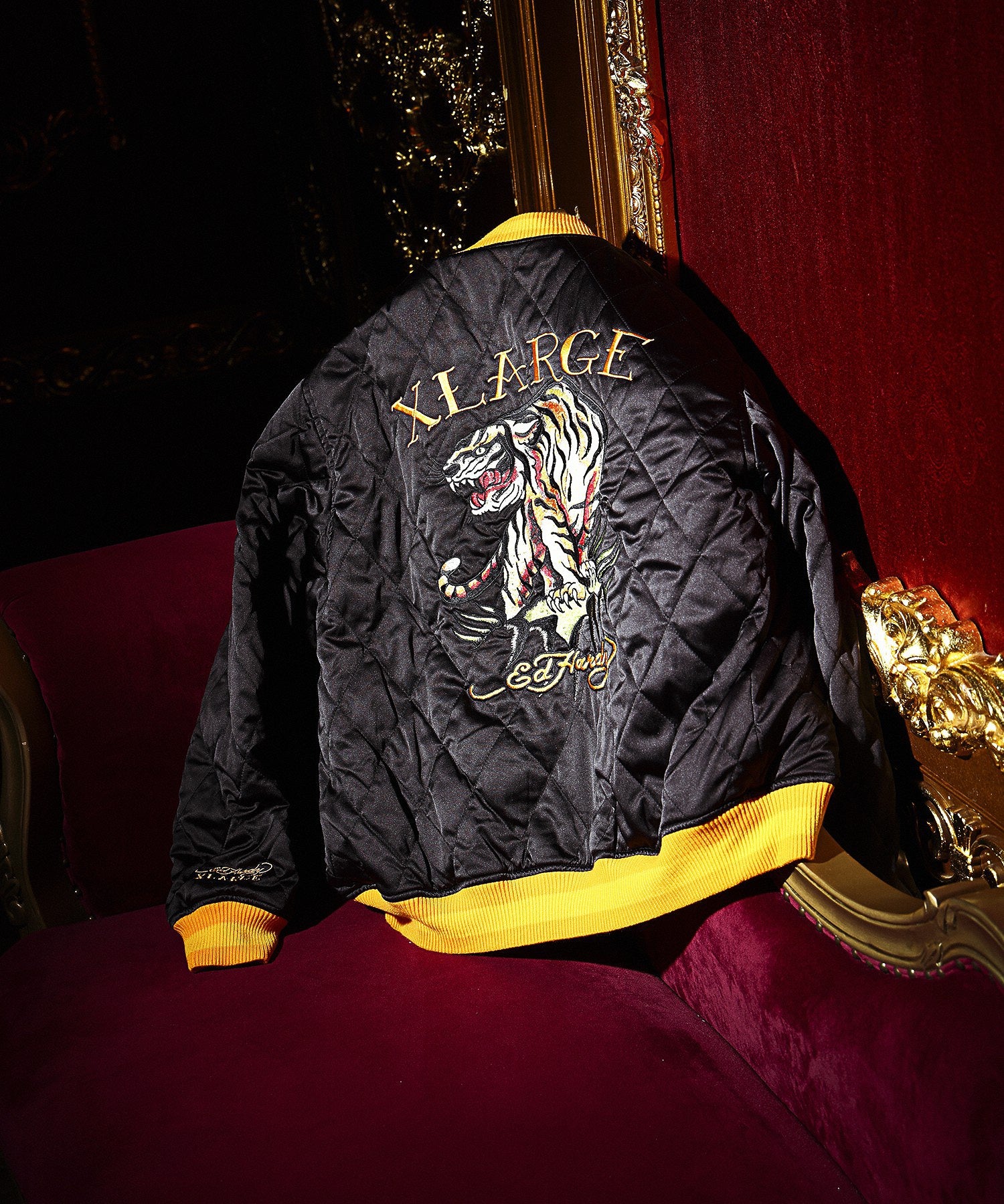 XLARGE×ED HARDY REVERSIBLE SOUVENIR JACKET