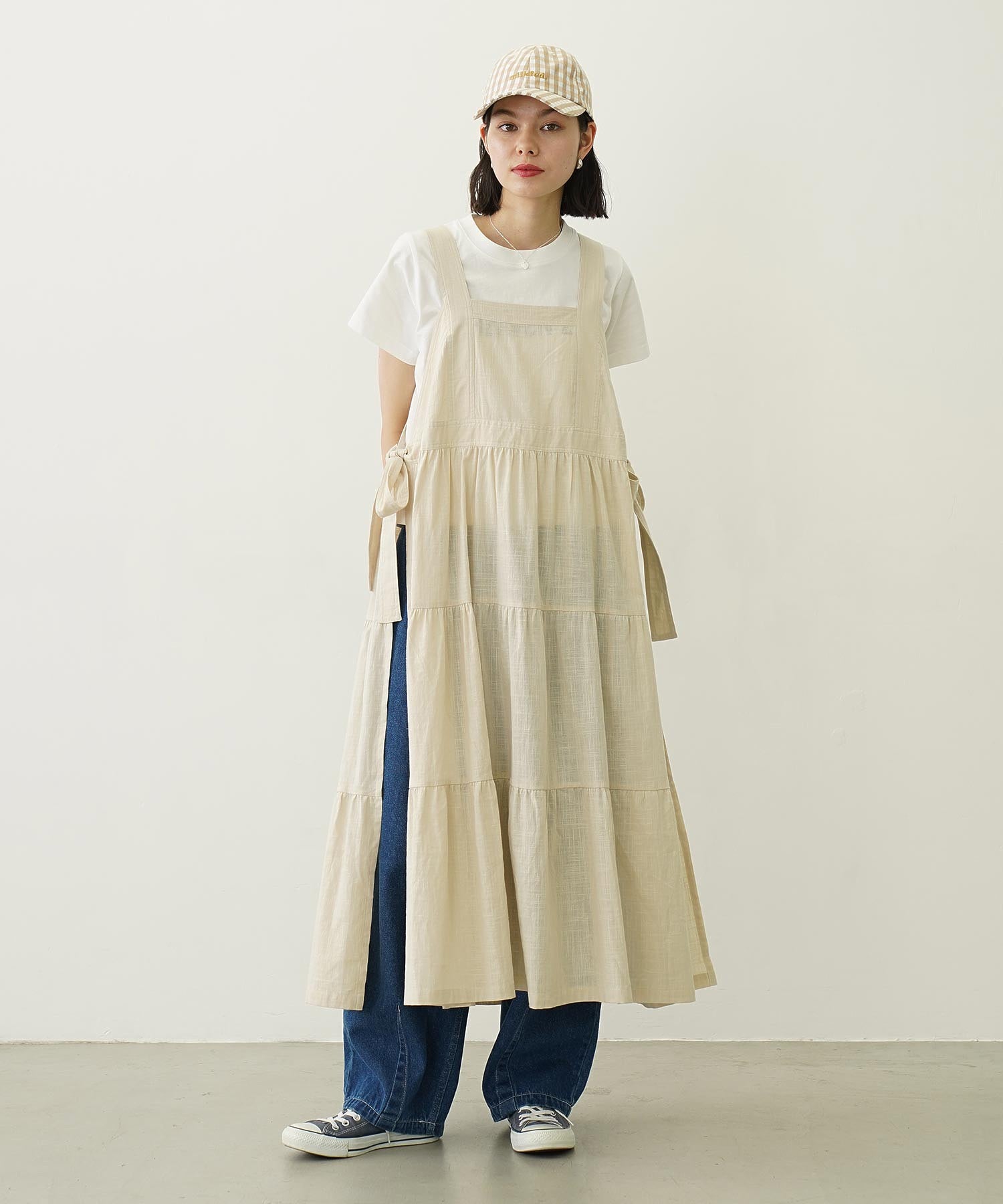 APRON TIERED DRESS