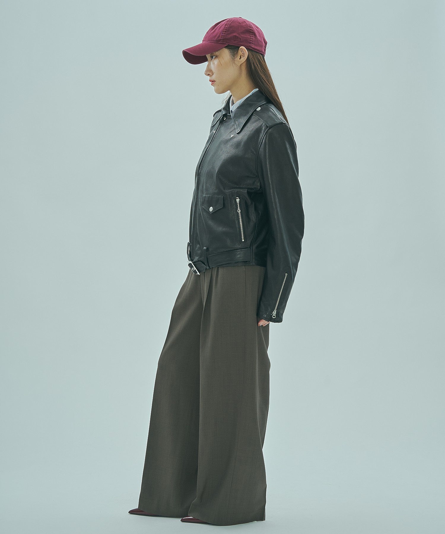 SISII x GENE HEAVENS/LEATHER RIDERS JACKET