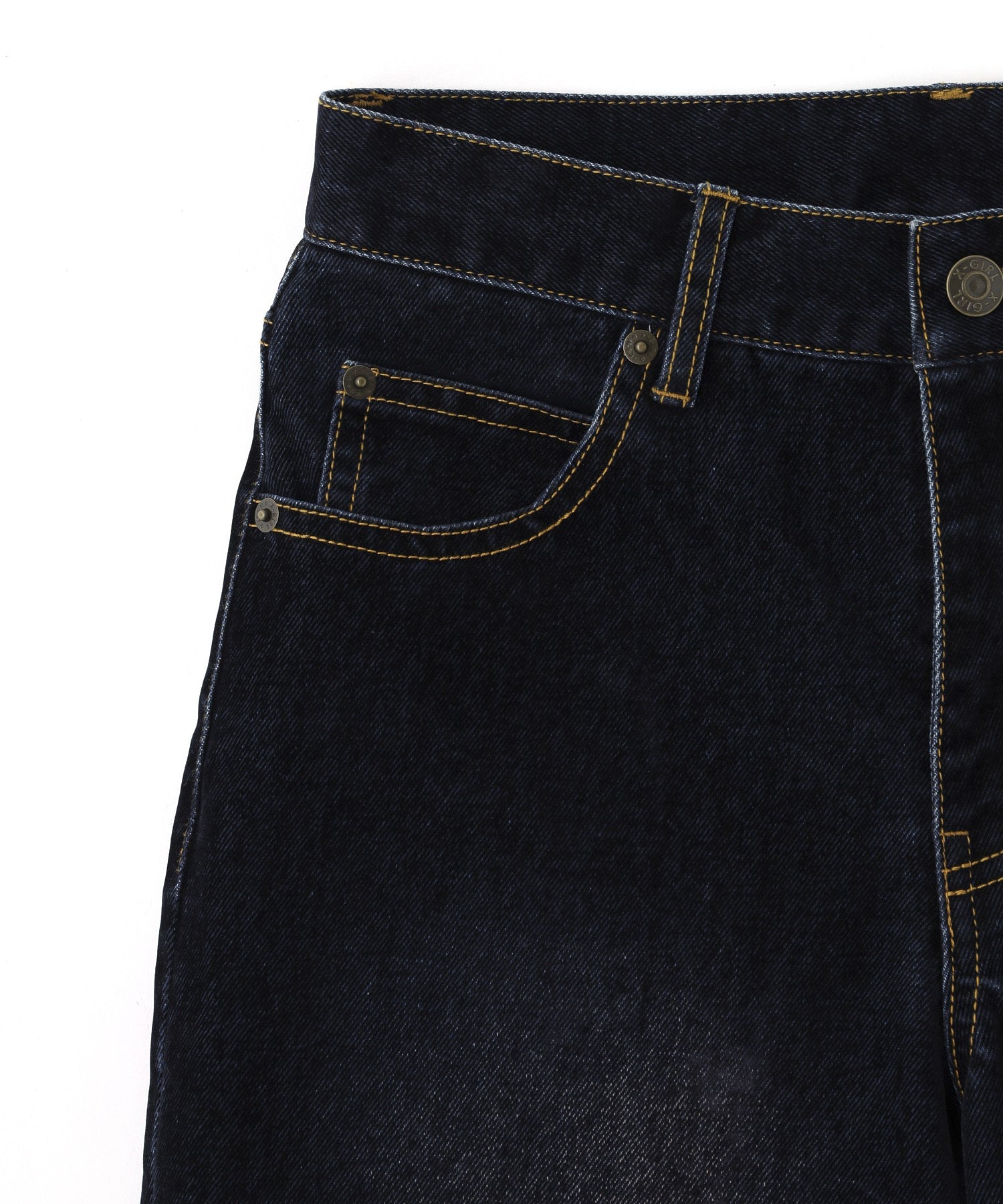 FLOCKED DENIM FLARE PANTS