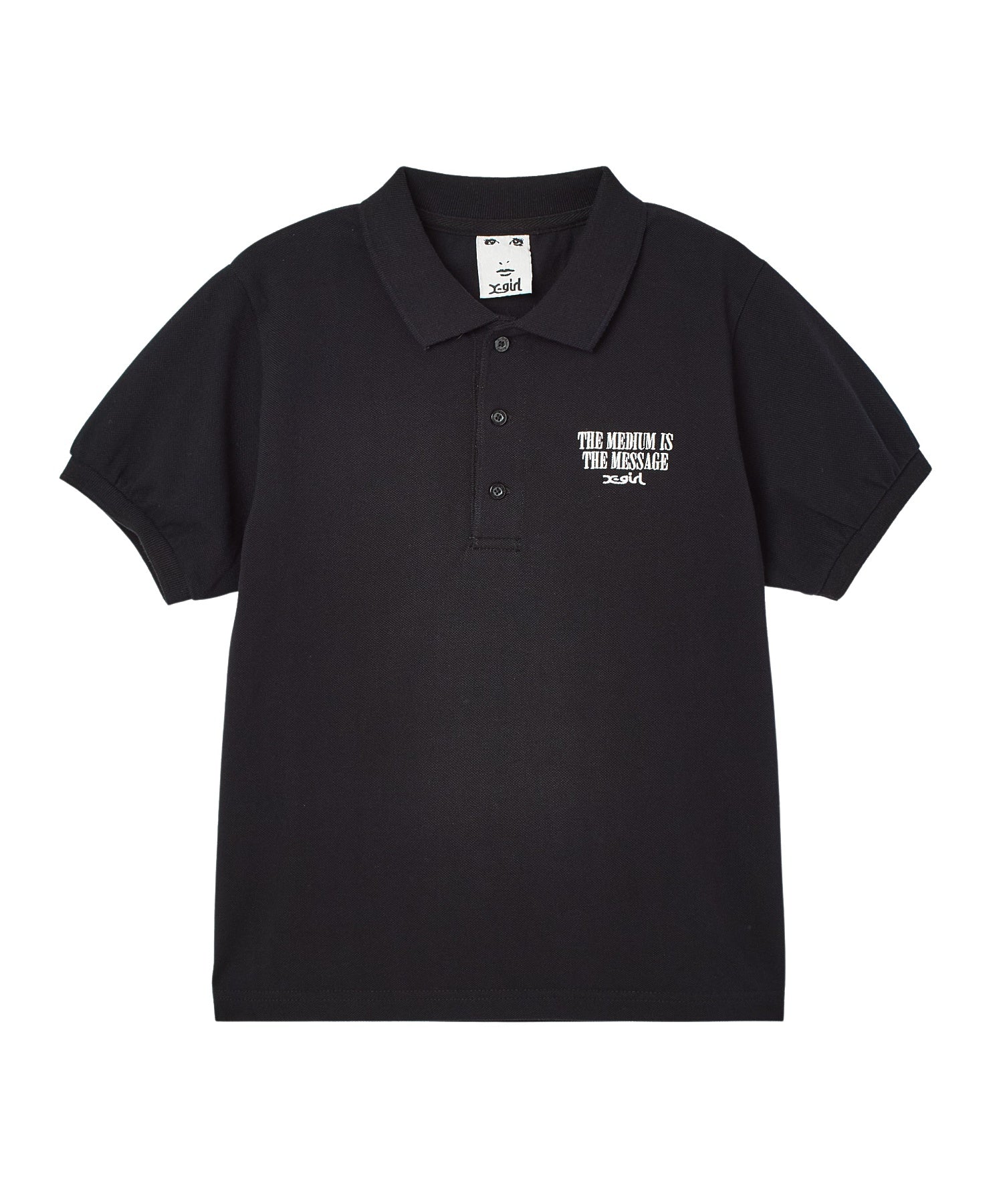 VINTAGE LABEL FACE BABY POLO TOP
