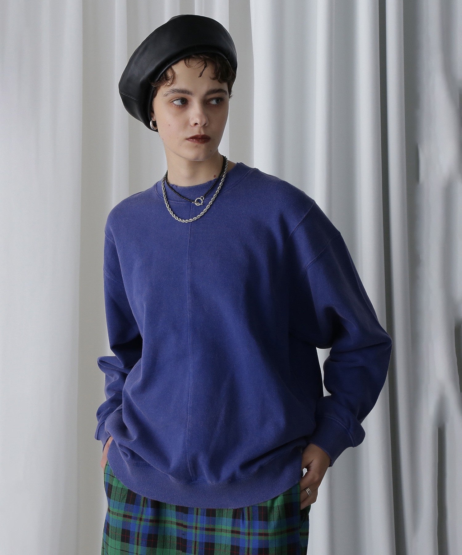 【WEB・一部店舗限定】スプレーブリーチパネルスウェット