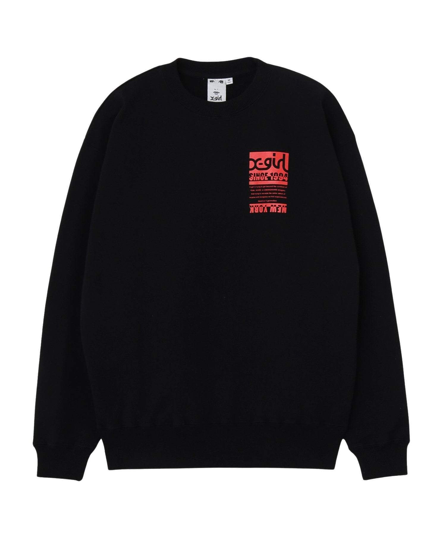BI COLOR BOX LOGO CREWNECK SWEAT TOP
