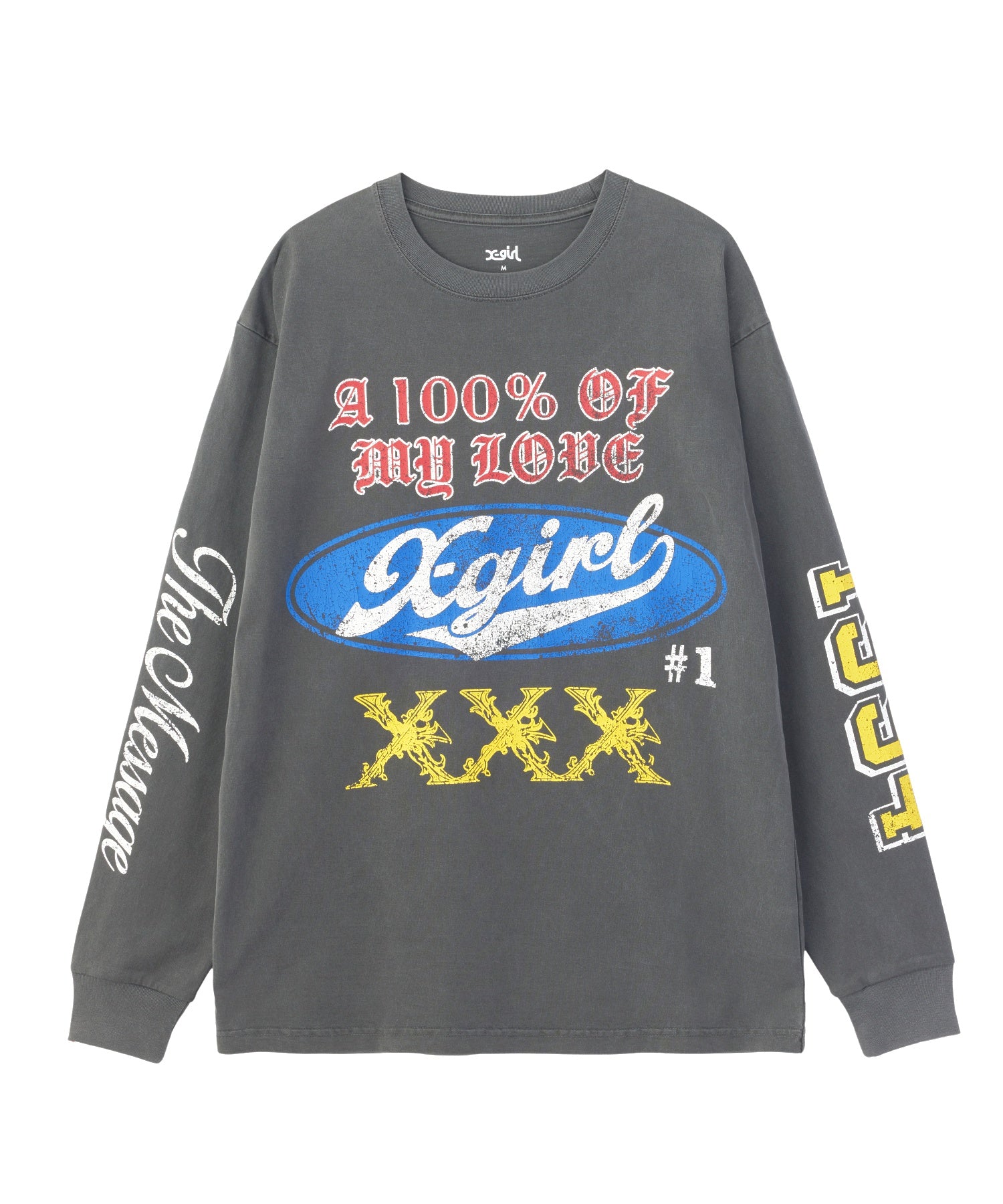 FADED MIX LOGO L/S TEE