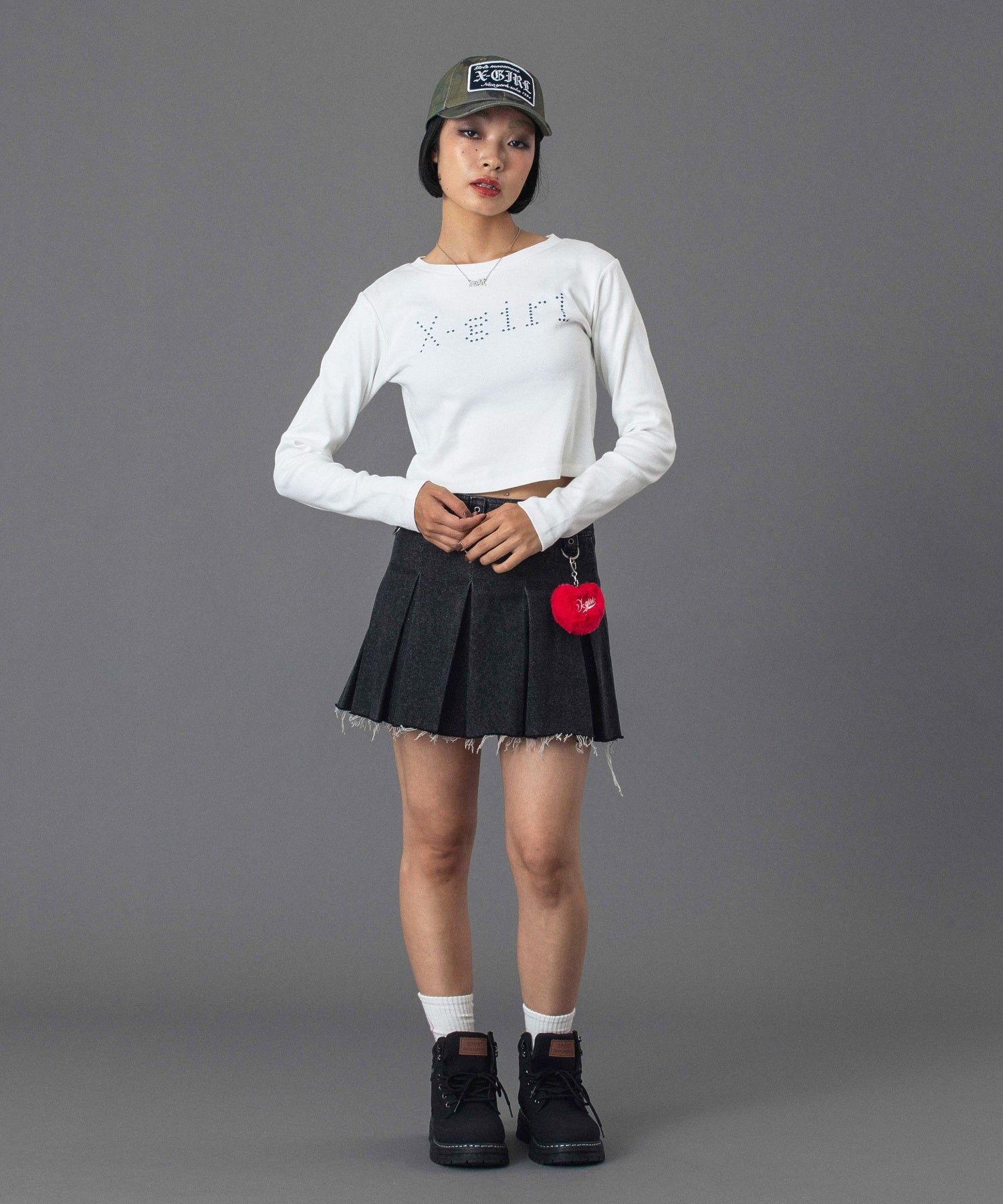STAR MOTIF LOGO L/S BABY TEE