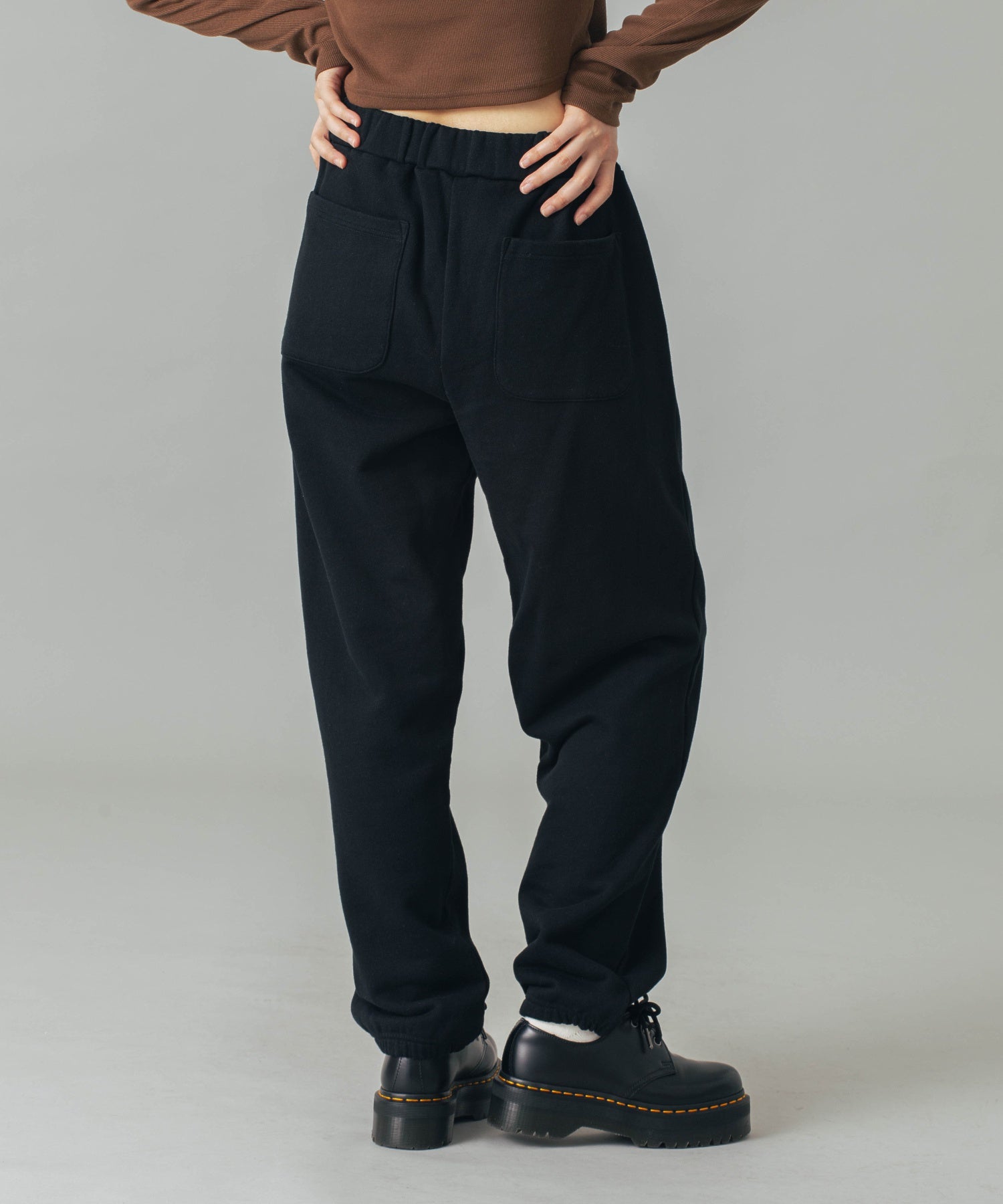 RHINESTONE STAR CURSIVE LOGO SWEAT PANTS