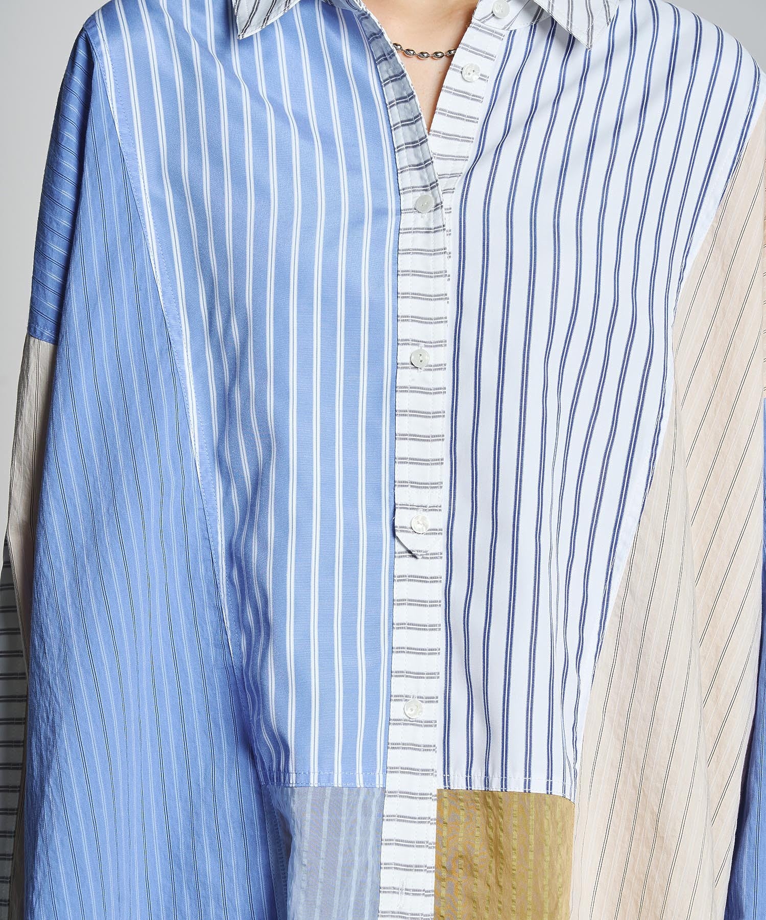 GENE HEAVENS/STRIPE PANEL SHIRT