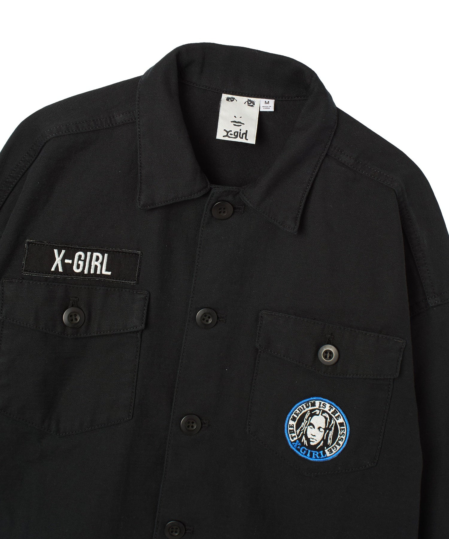 VARIOUS PATCHED MILITARY SHIRT