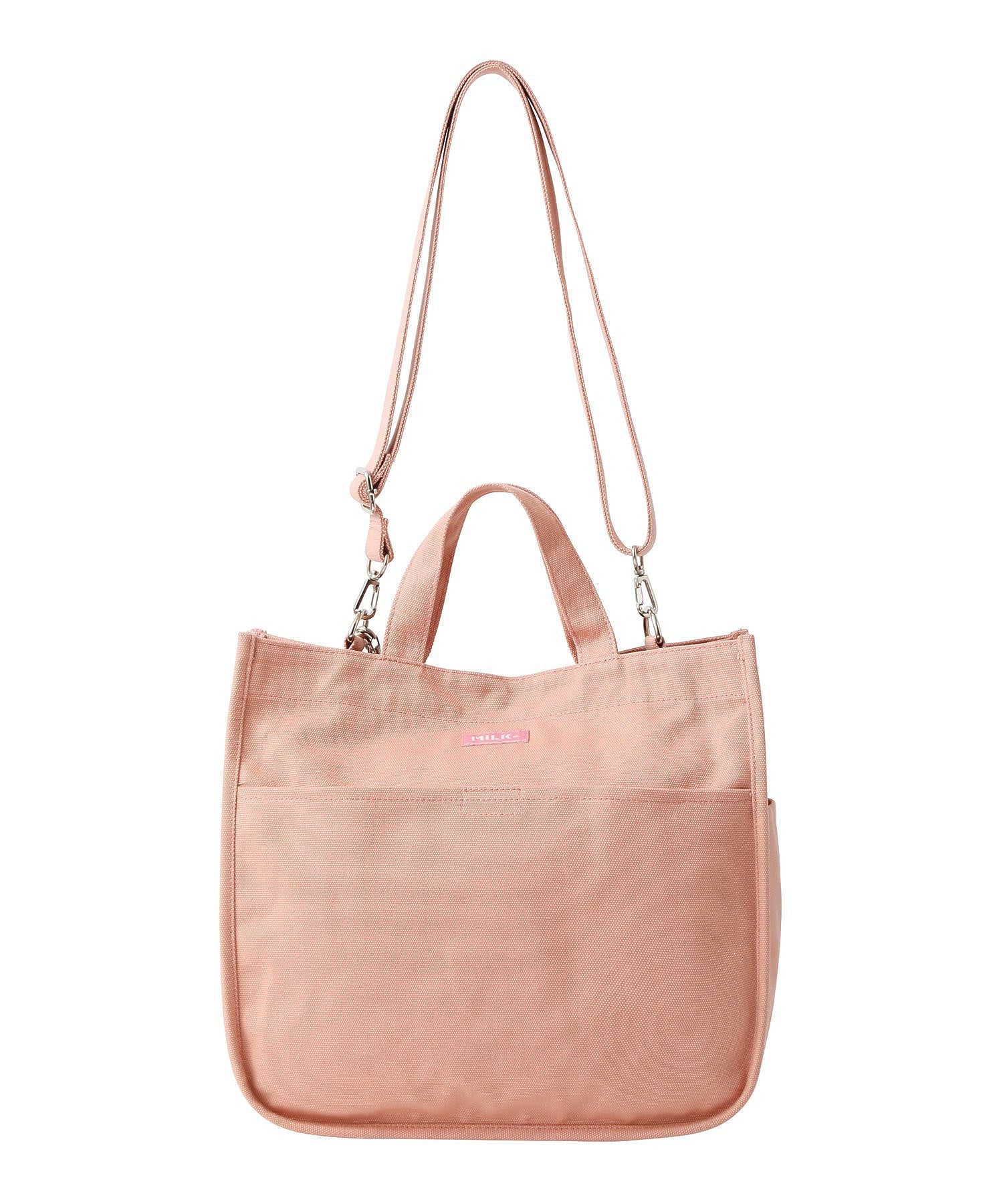 EMBROIDERED BAR SHOULDER BAG W/STRAP MILKFED.