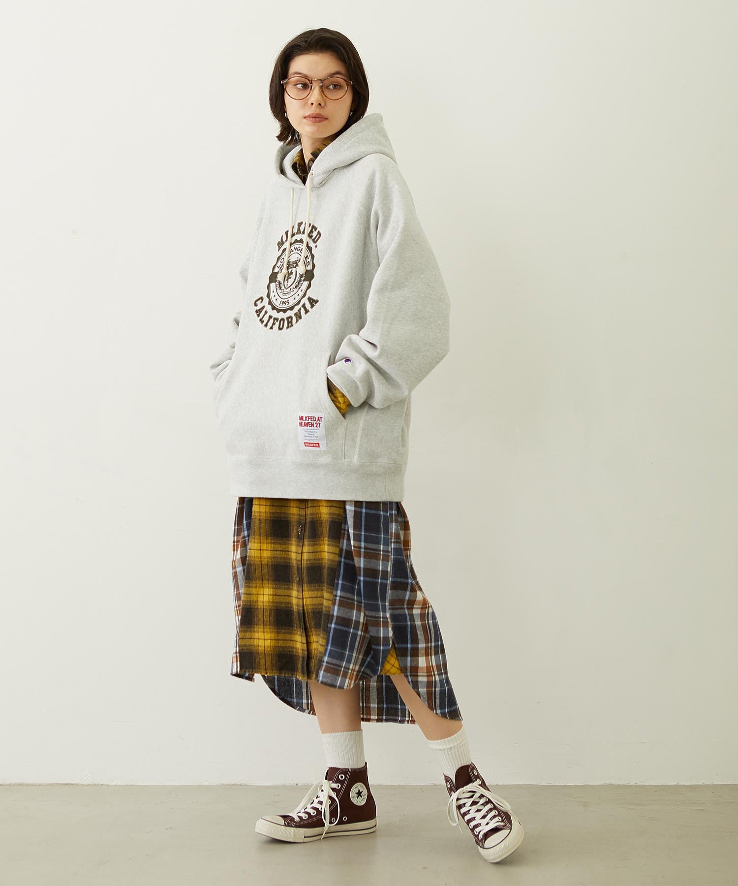 WASHED PANEL SHIRT DRESS