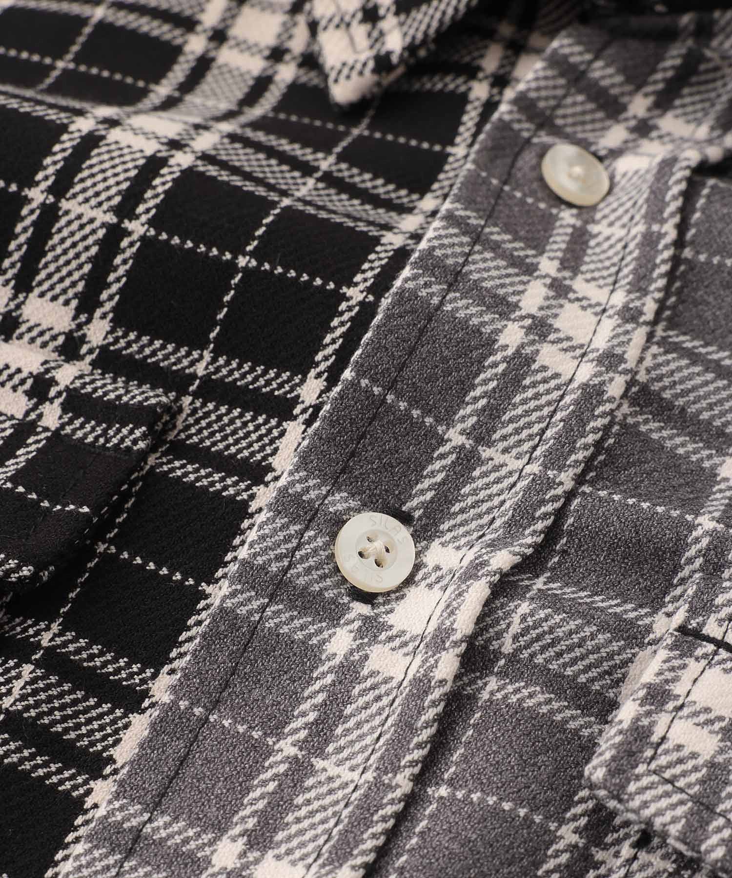 BICOLOR PLAID L/S SHIRT SILAS