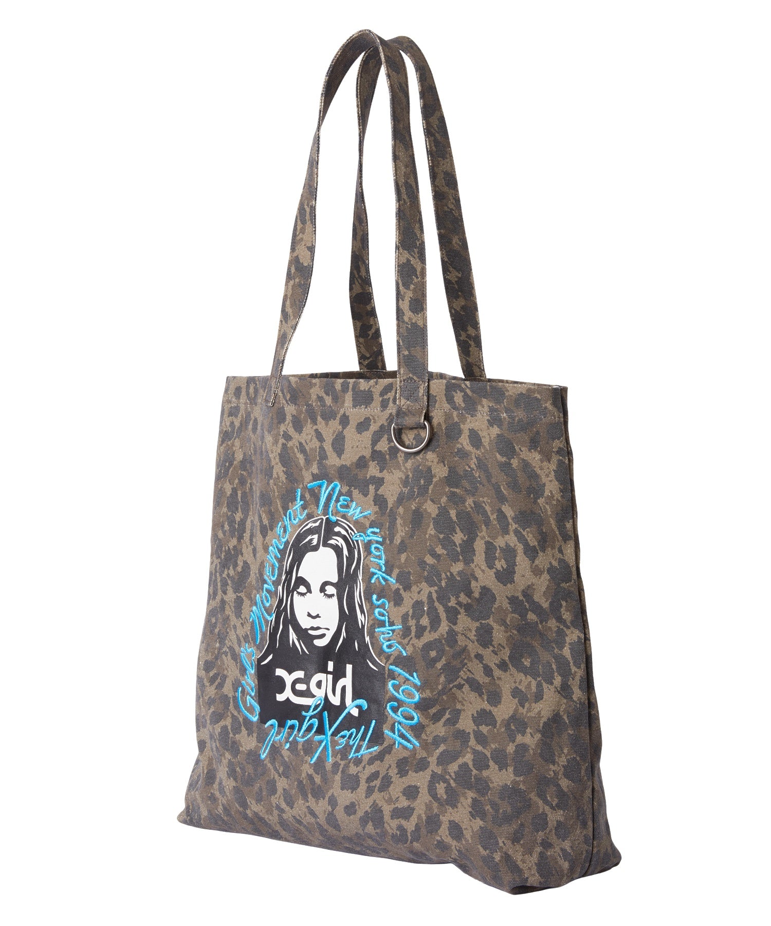 HAND DRAWN LOGO AND FACE TOTE BAG