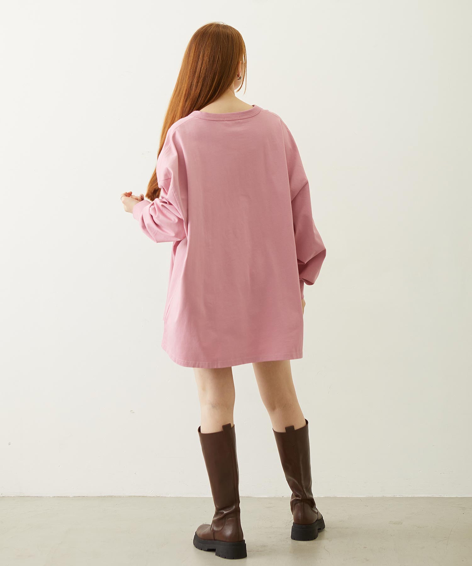 HENLEY NECK BIG L/S TOP