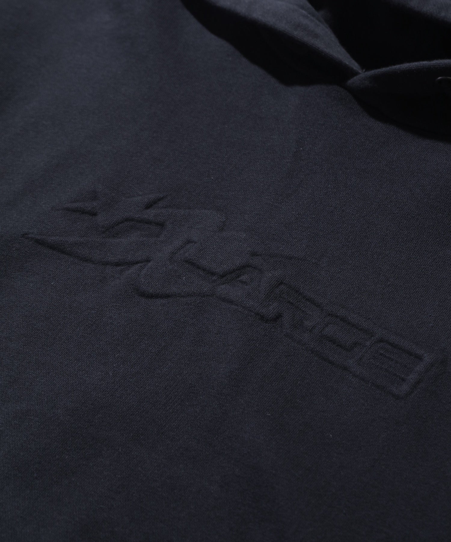 EMBOSSED LOGO HOODED SWEATSHIRT
