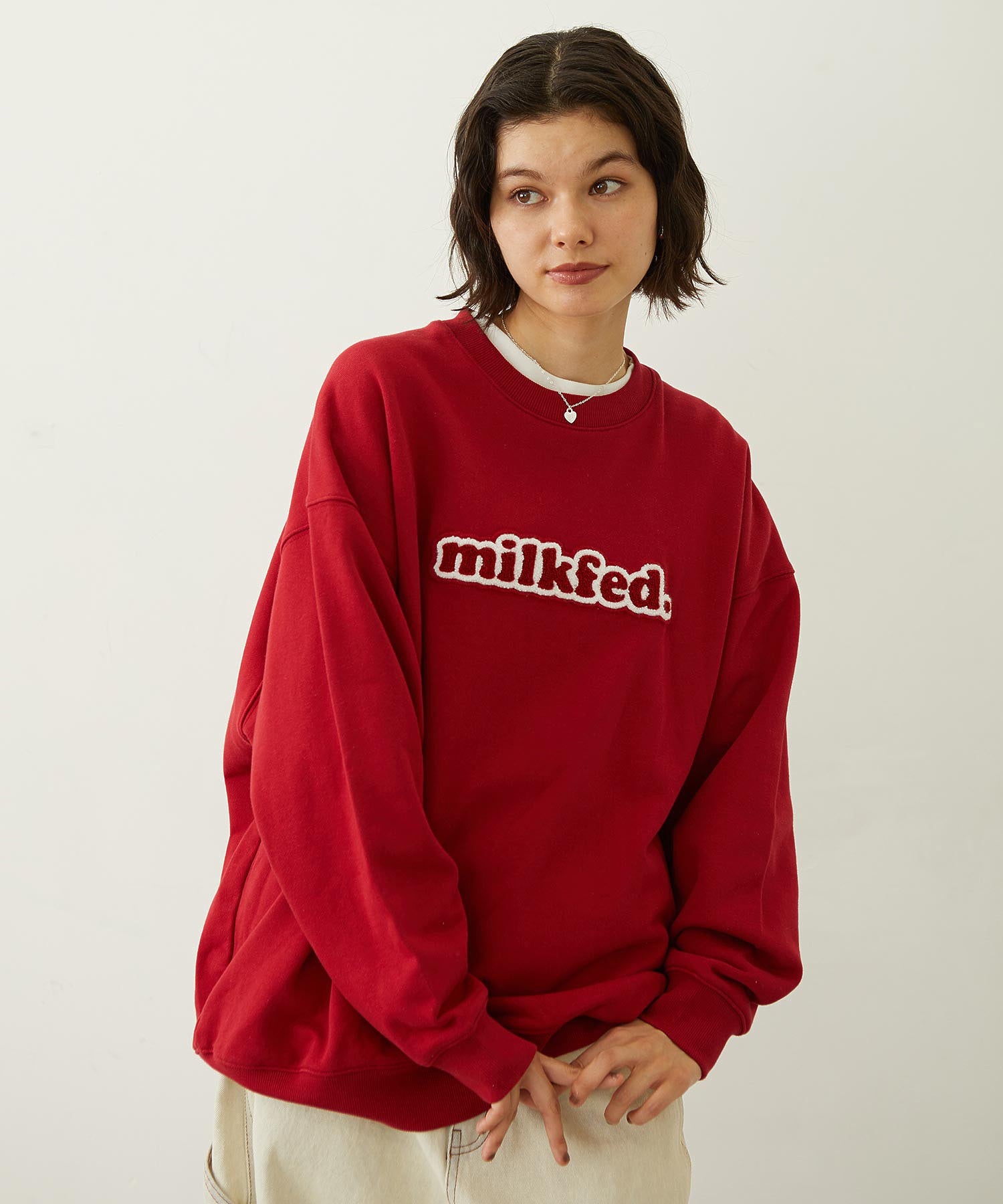 COOPER LOGO WIDE CREW SWEAT TOP