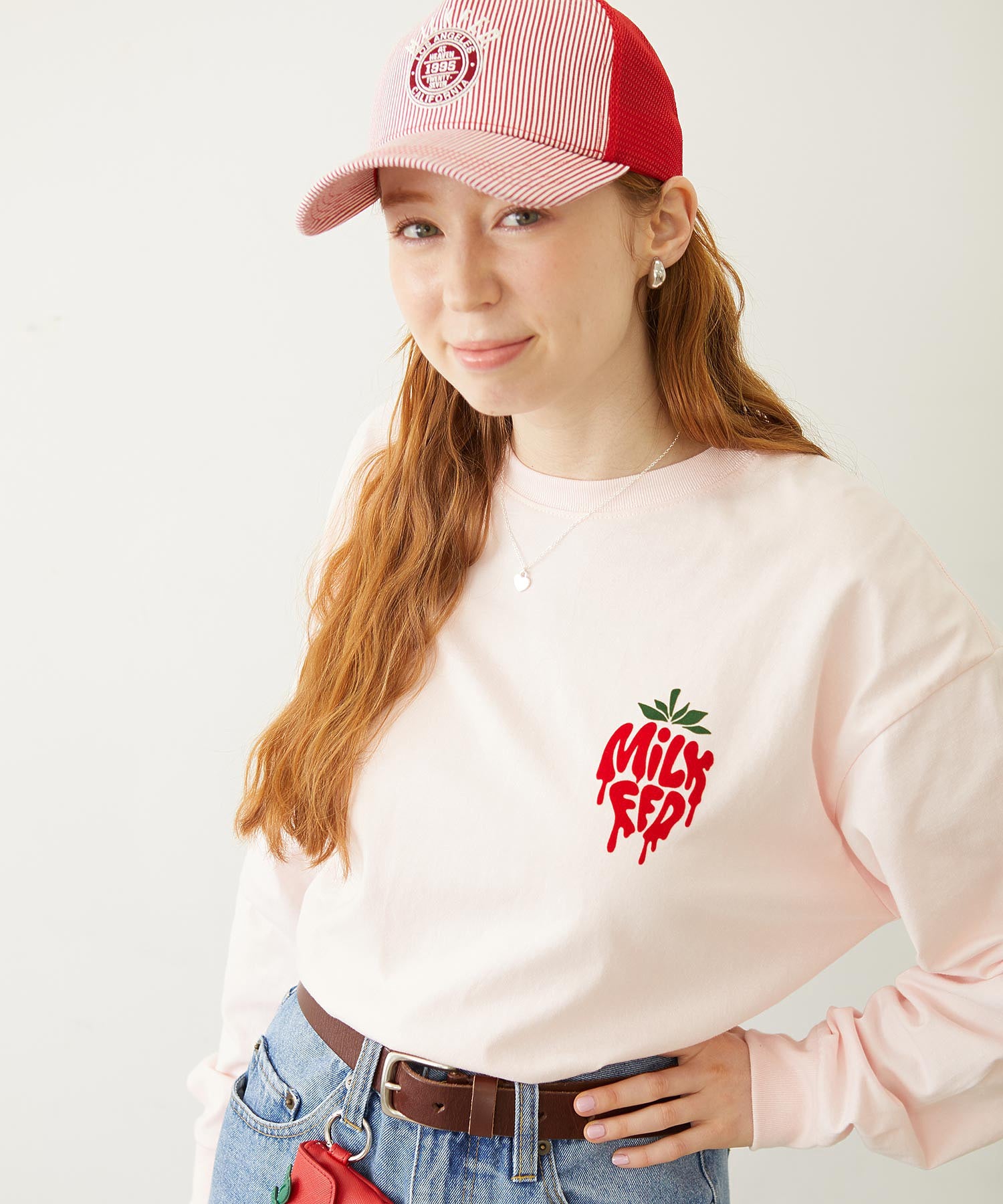 MELTY STRAWBERRY WIDE L/S TEE