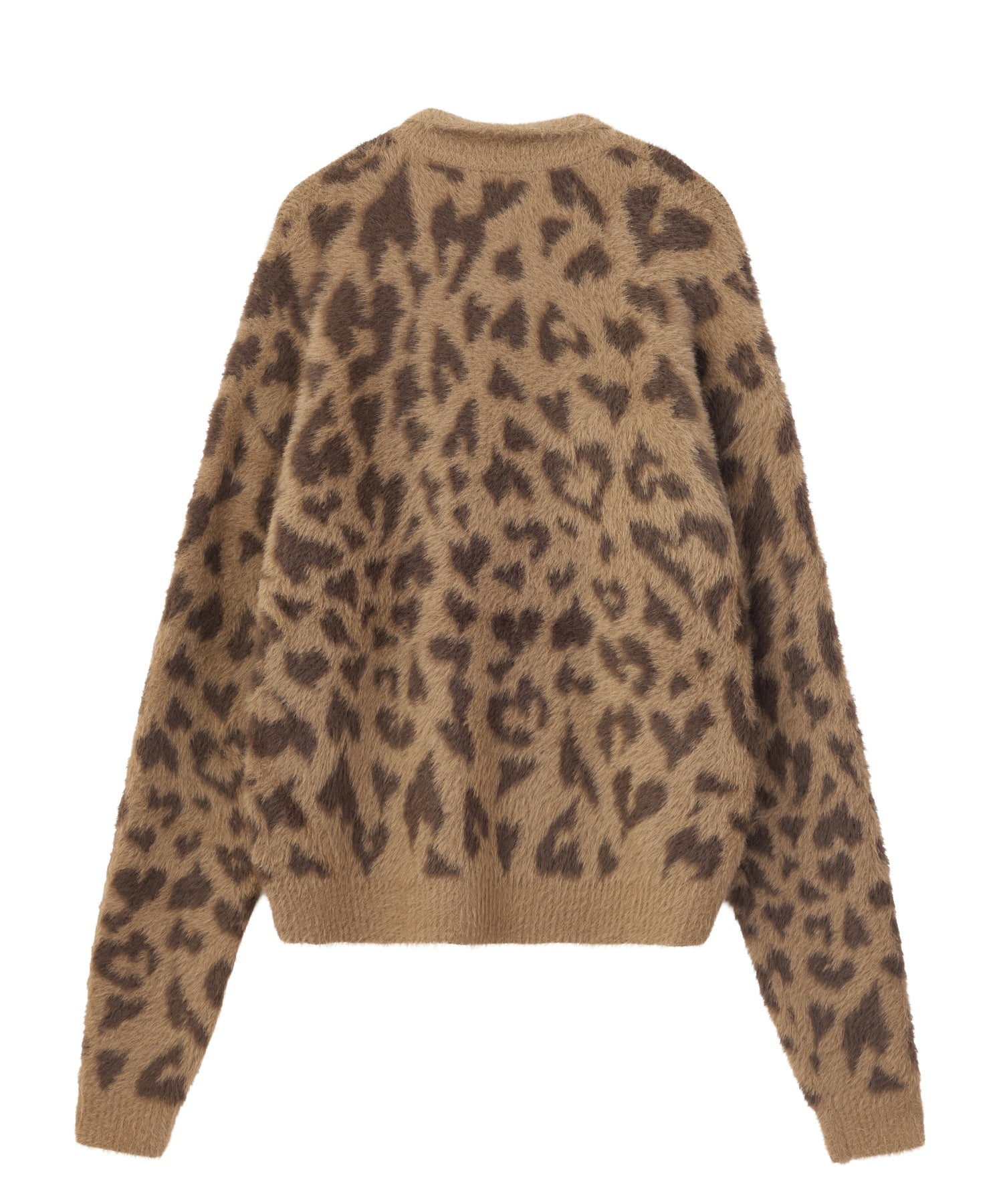 LOGO JACQUARD SHAGGY SKIPPER KNIT TOP