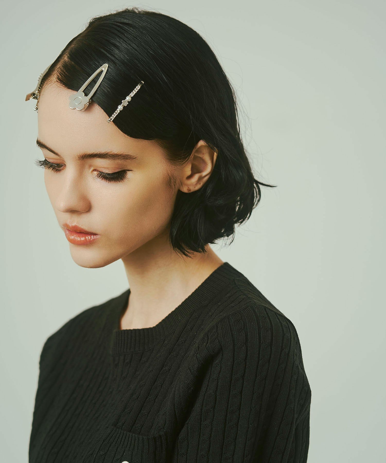 MARY QUANT/METAL CHAIN HAIR PIN SET