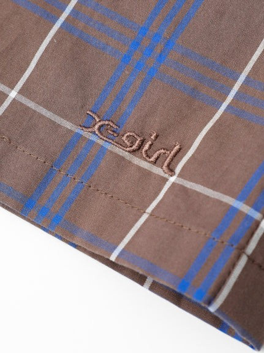 PLAID DRESS X-girl