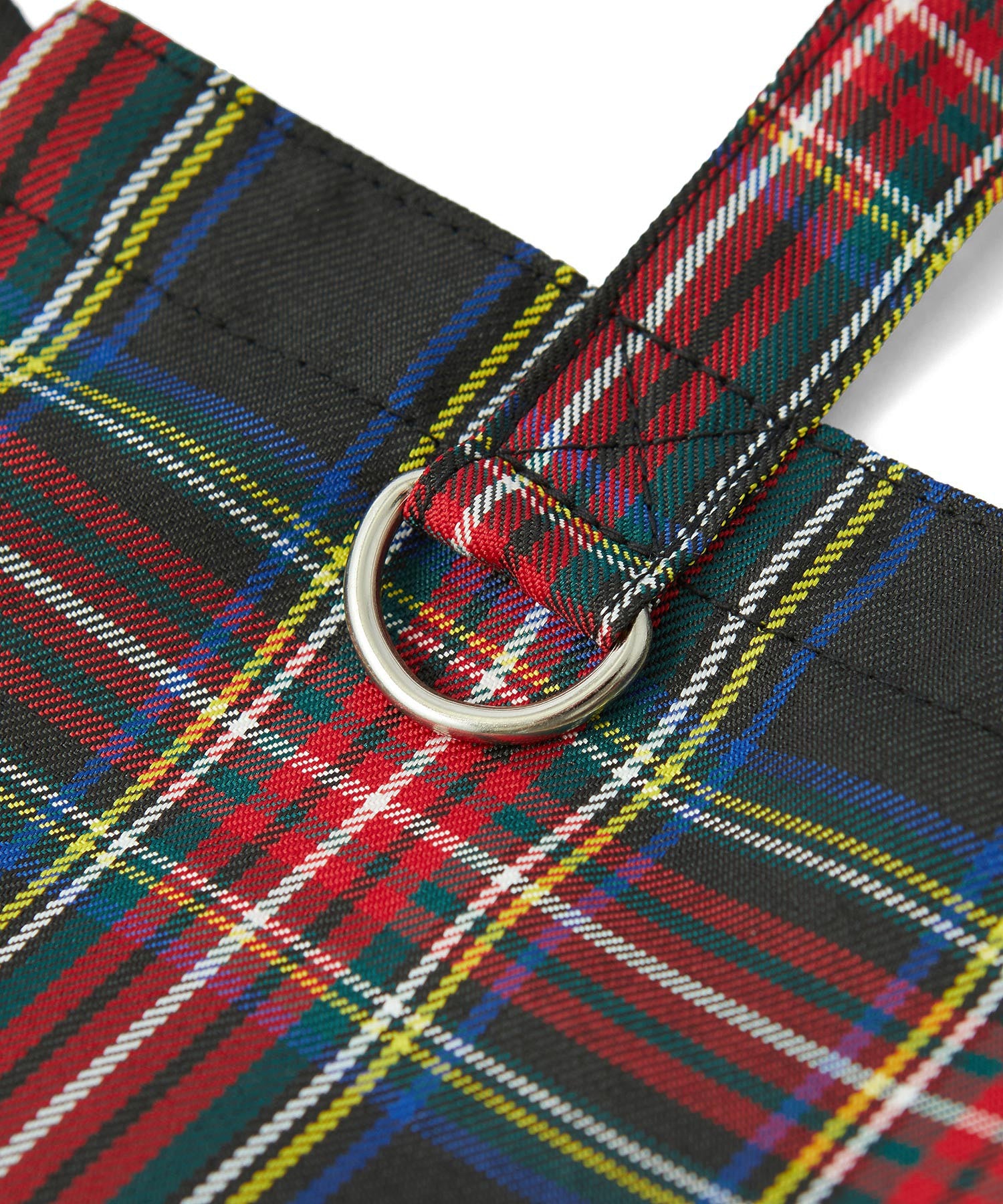 FRILLED TARTAN TOTE BAG