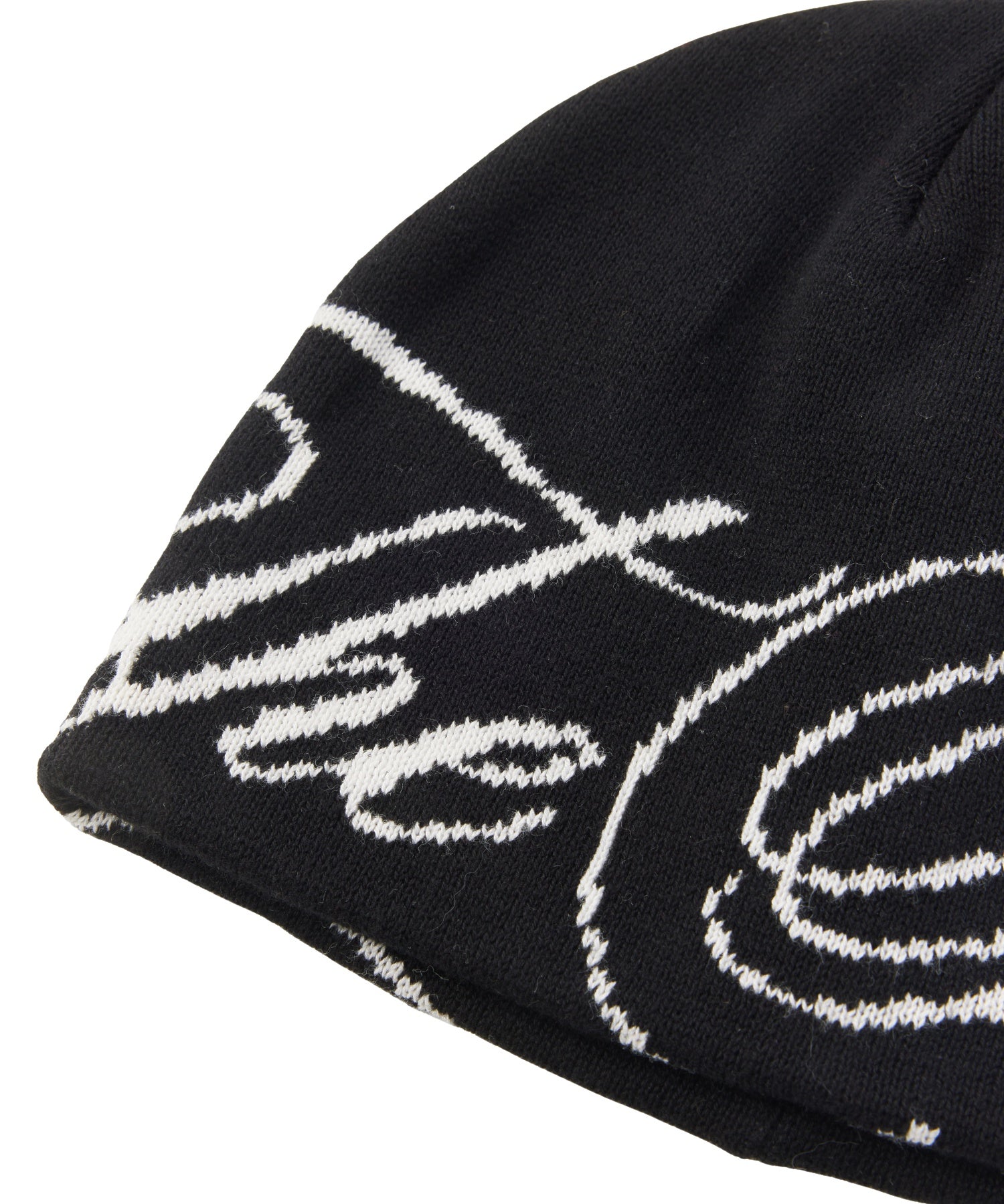 THE X-GIRL SCRIPT LOGO JACQUARD BEANIE