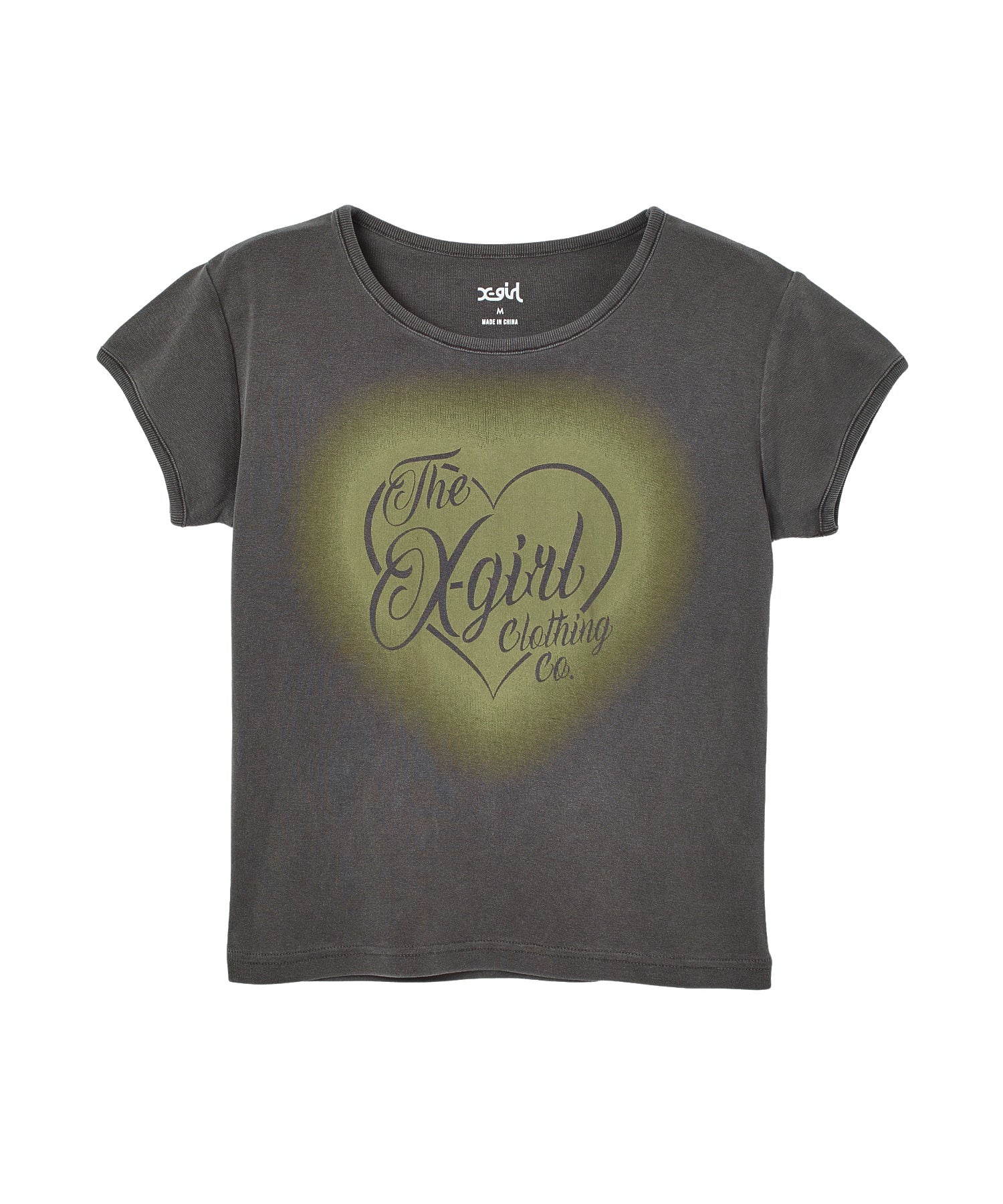 FADED HEART SPRAY LOGO S/S BABY TEE