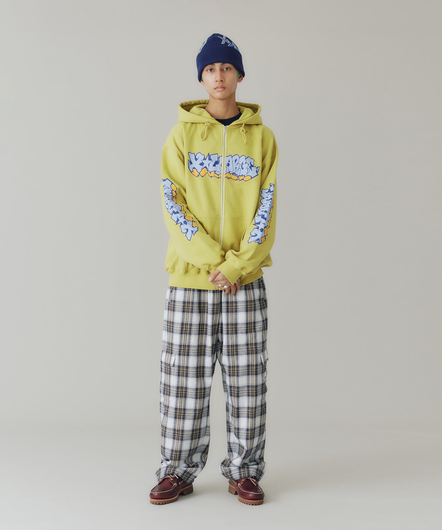 GRAFFITI ZIP UP HOODED SWEATSHIRT
