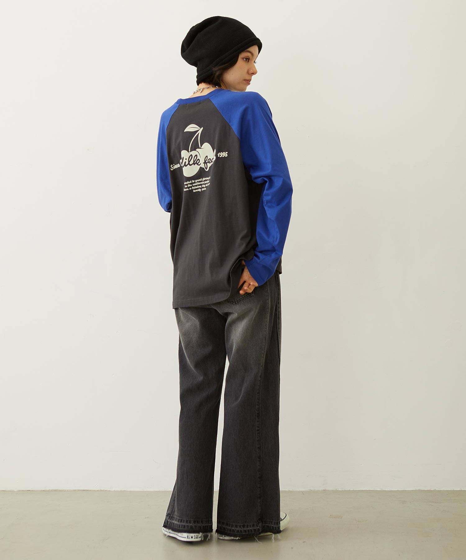 CHERRY FLOCK PRINT B/B TEE