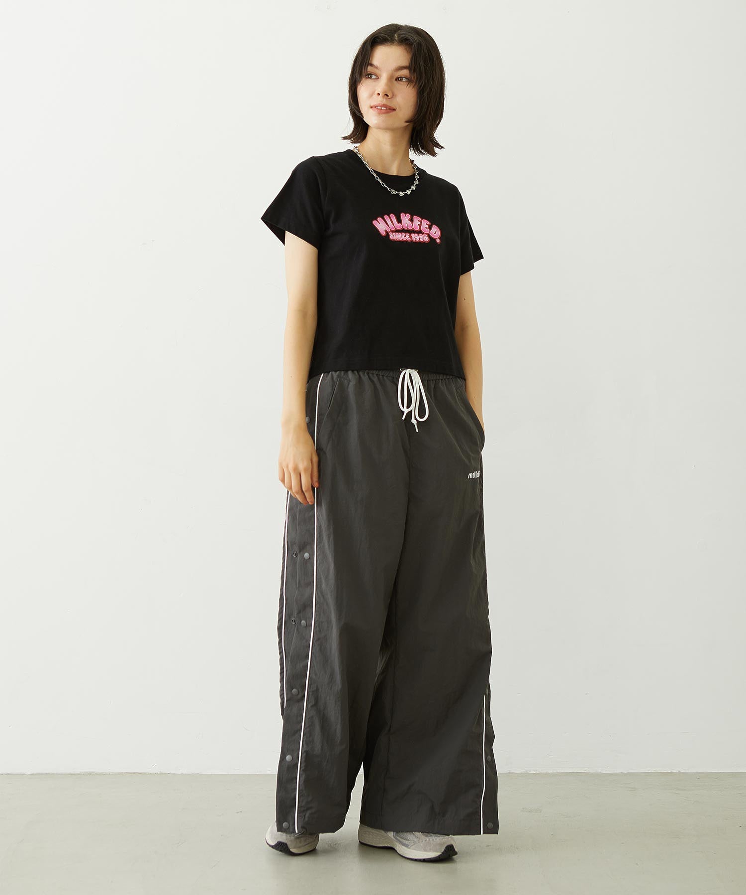 CUTOUT LOGO TRACK PANTS