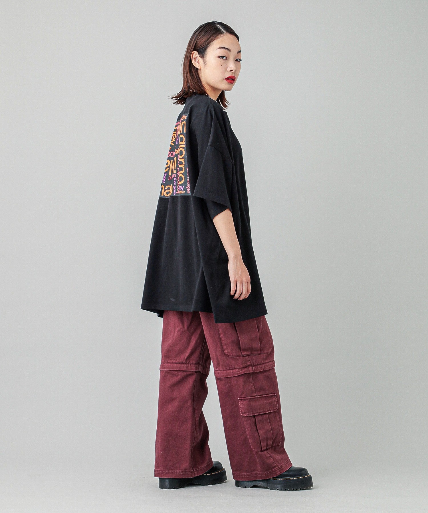 BONJOUR LOGO S/S BIG TEE DRESS