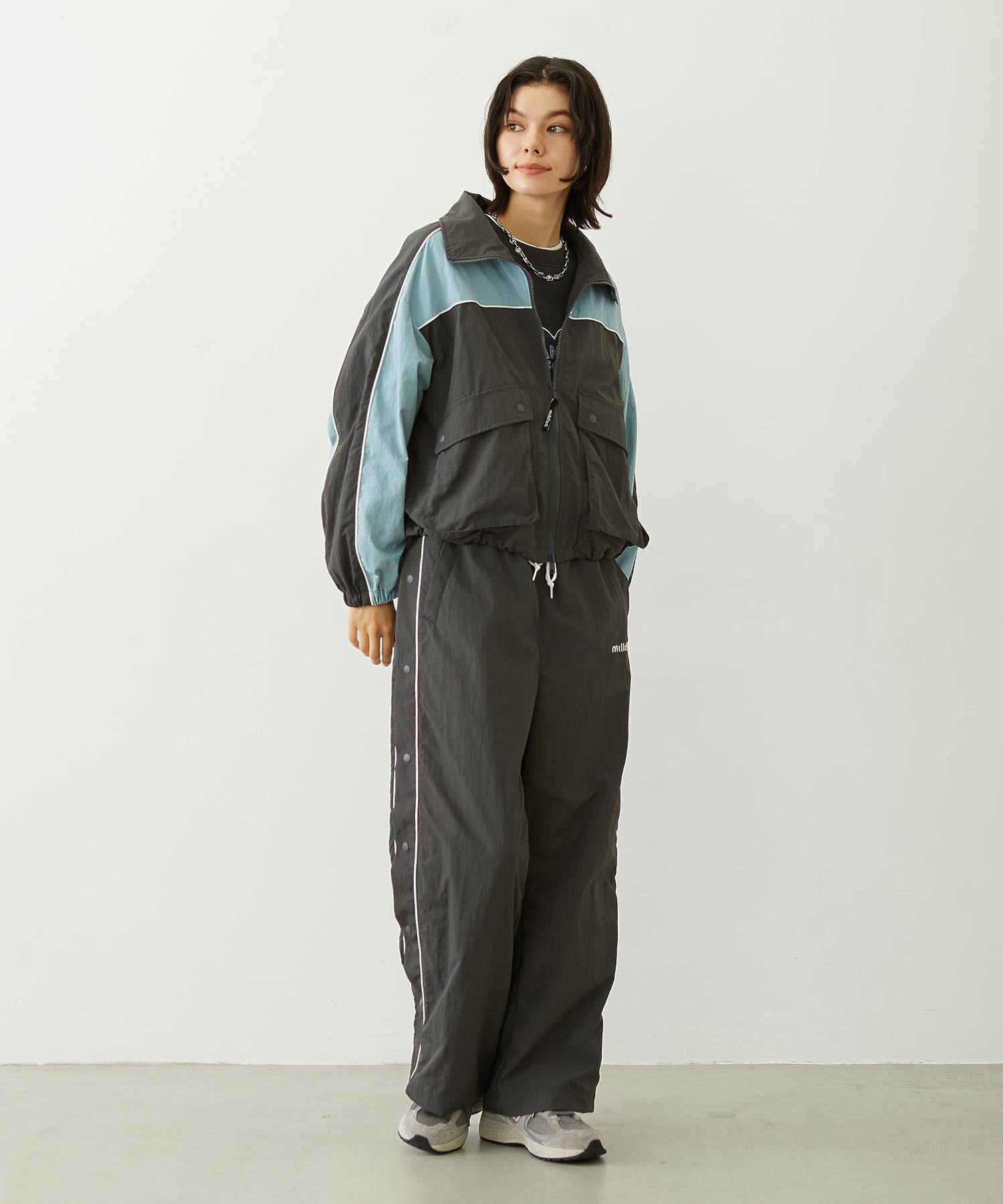 CUTOUT LOGO TRACK JACKET