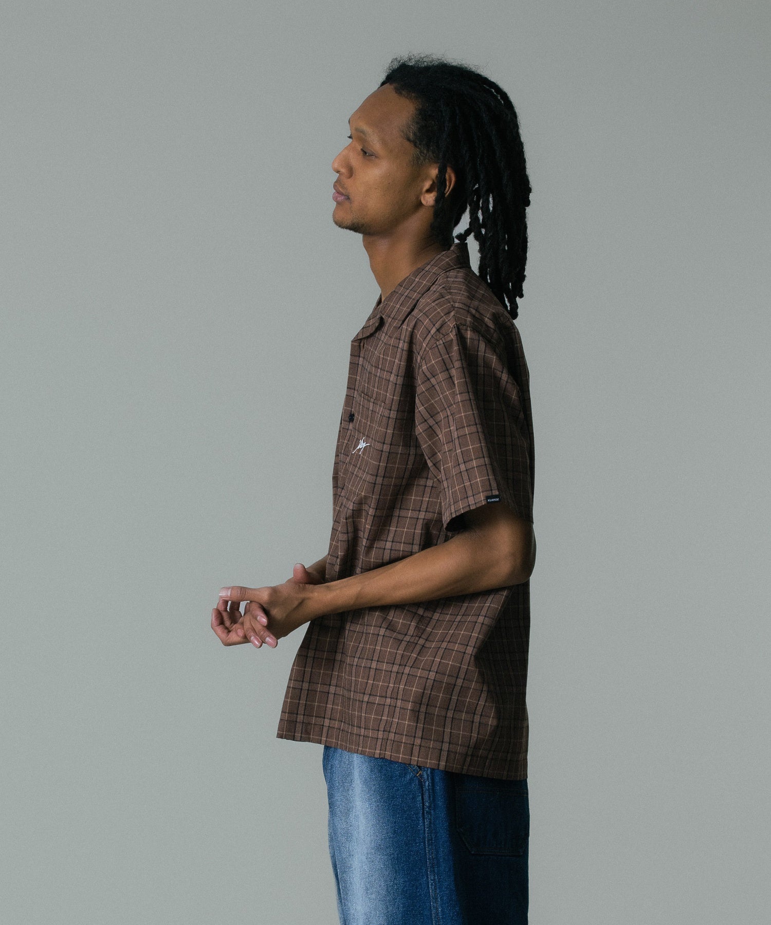 MELANGE PLAID S/S SHIRT