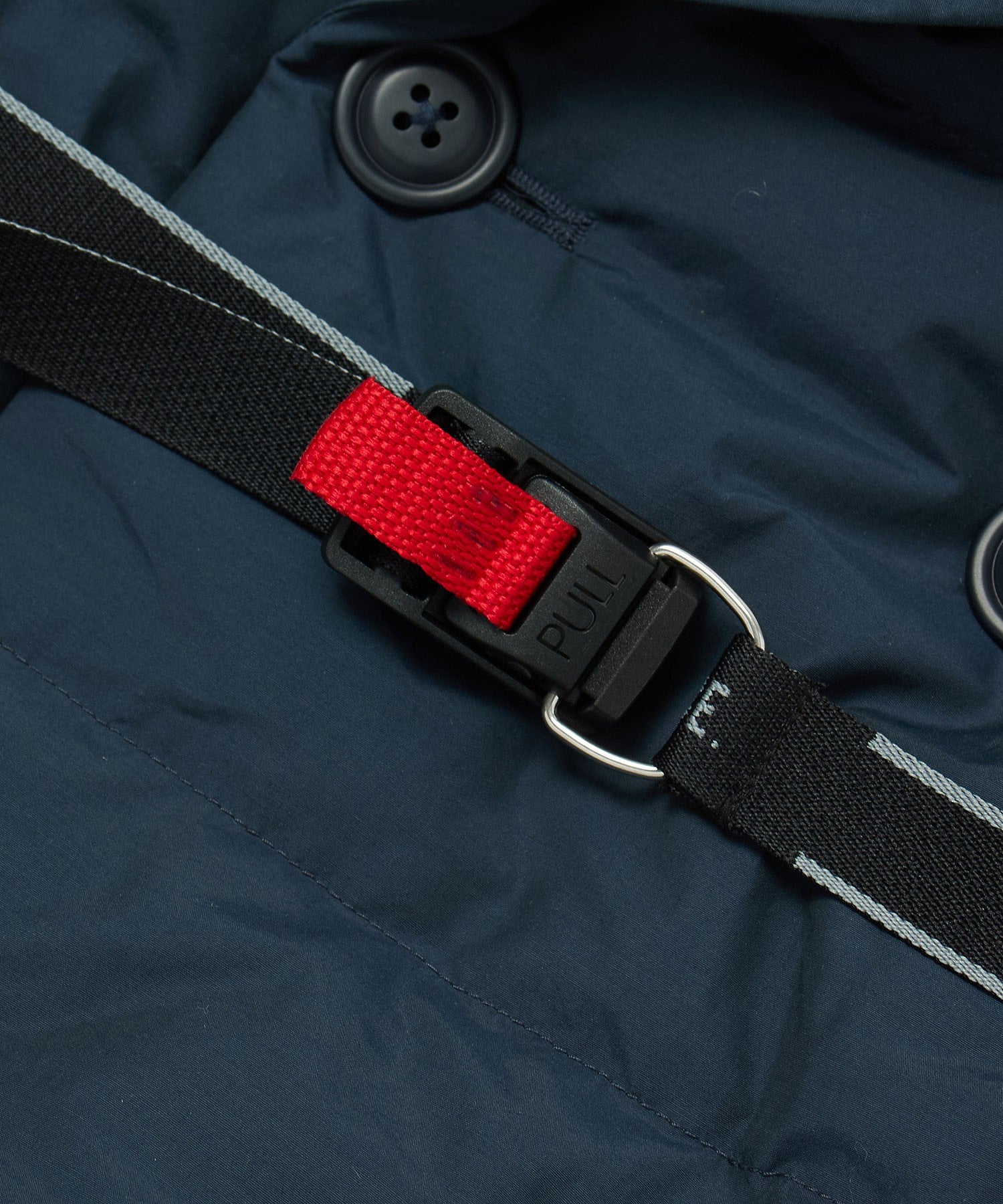 F/CE./RECYCLE DOWN OVERLAY SHAL COLLAR COAT