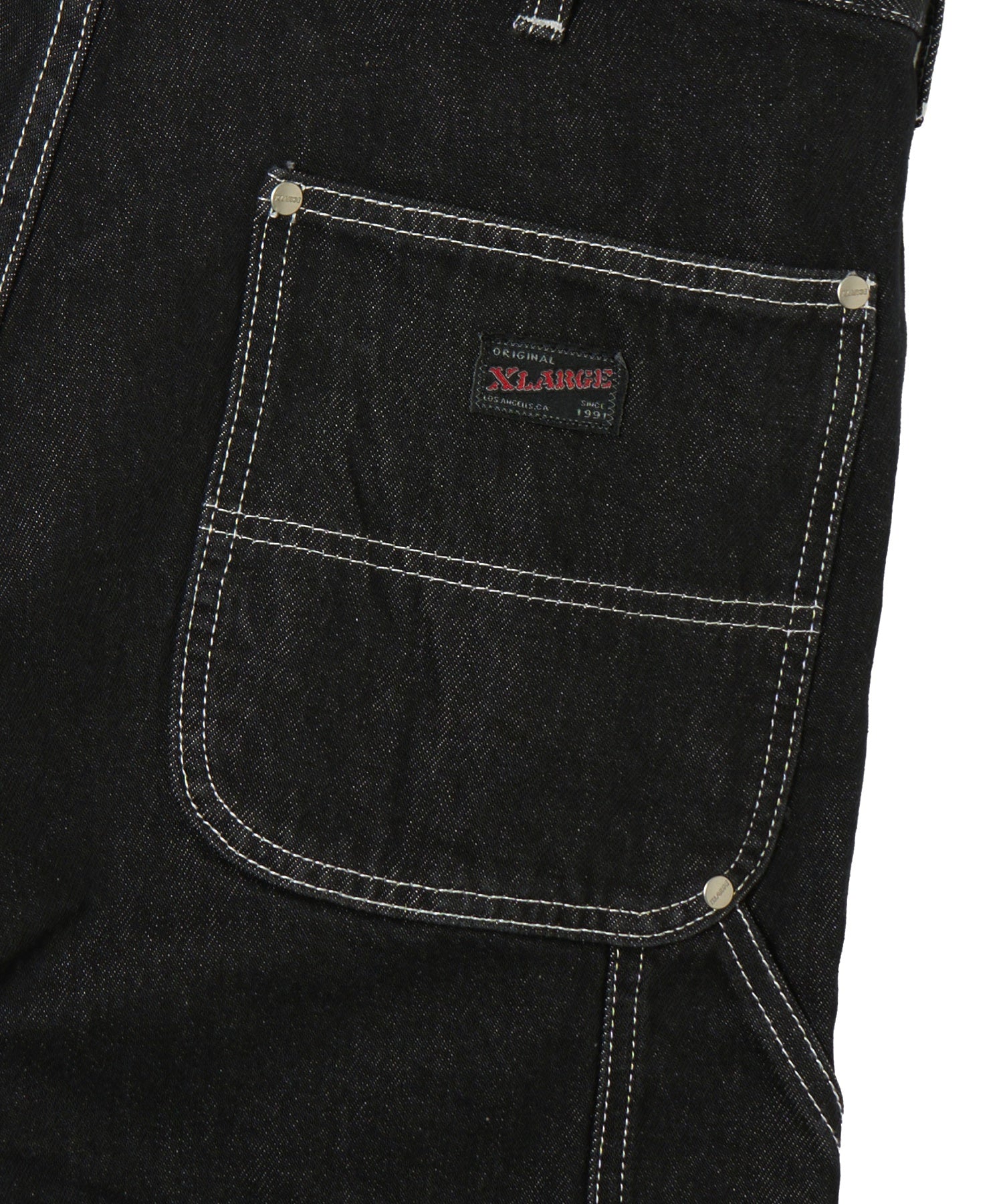 DOUBLE KNEE DENIM SHORT PANTS