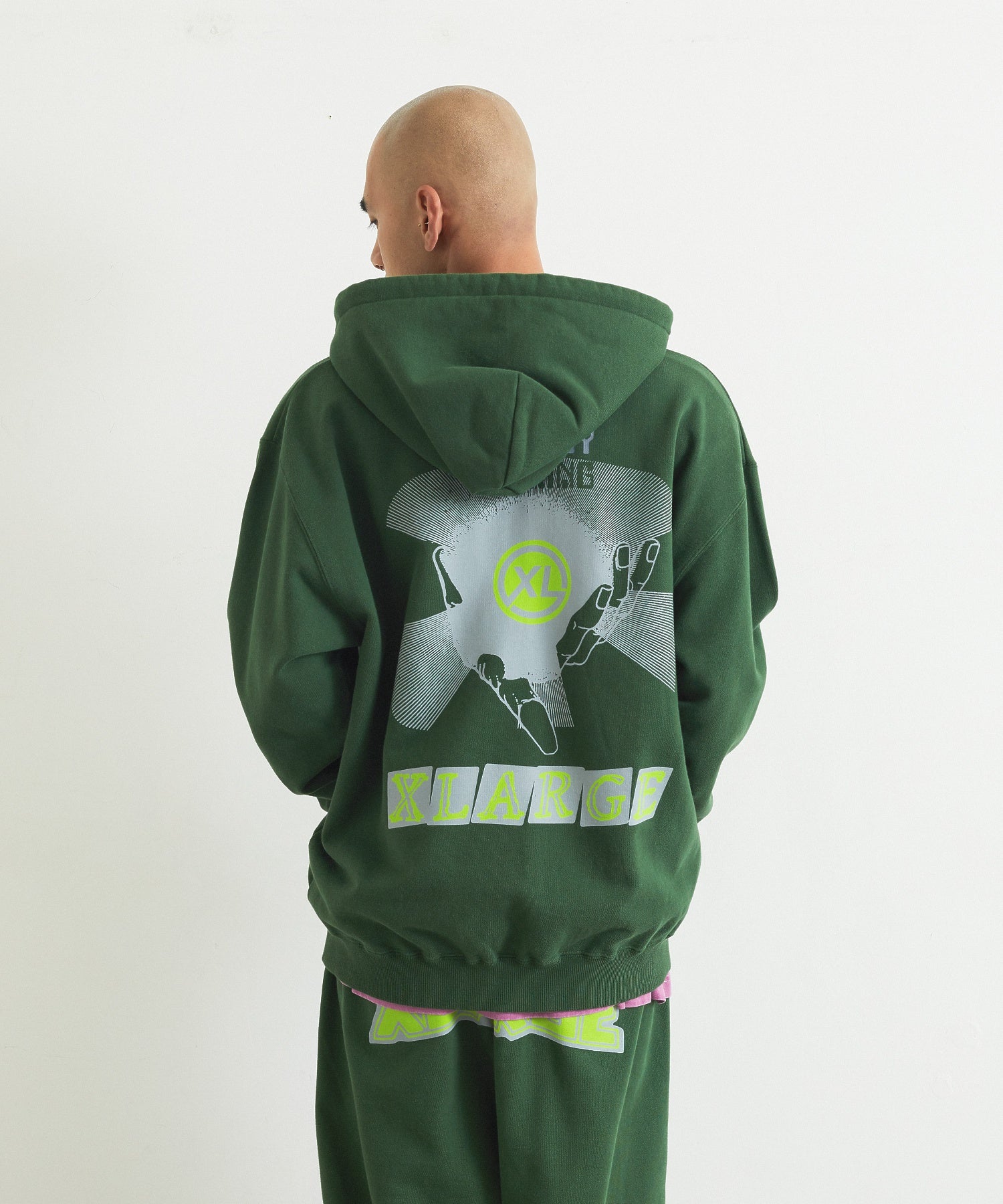 MULTI LOGO ZIP HOODED SWEATSHIRT