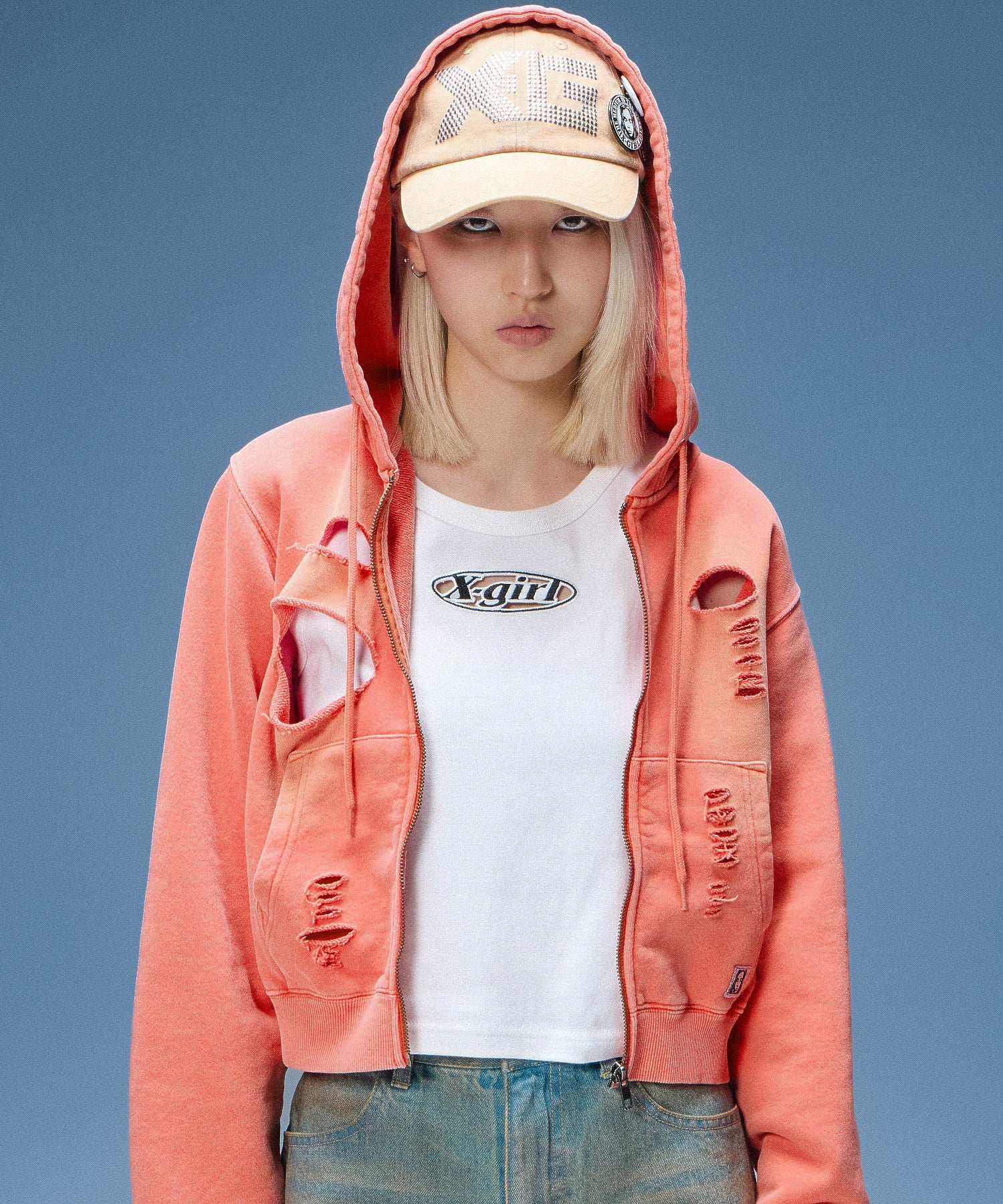LOGO MARK STUDDED 6PANEL CAP