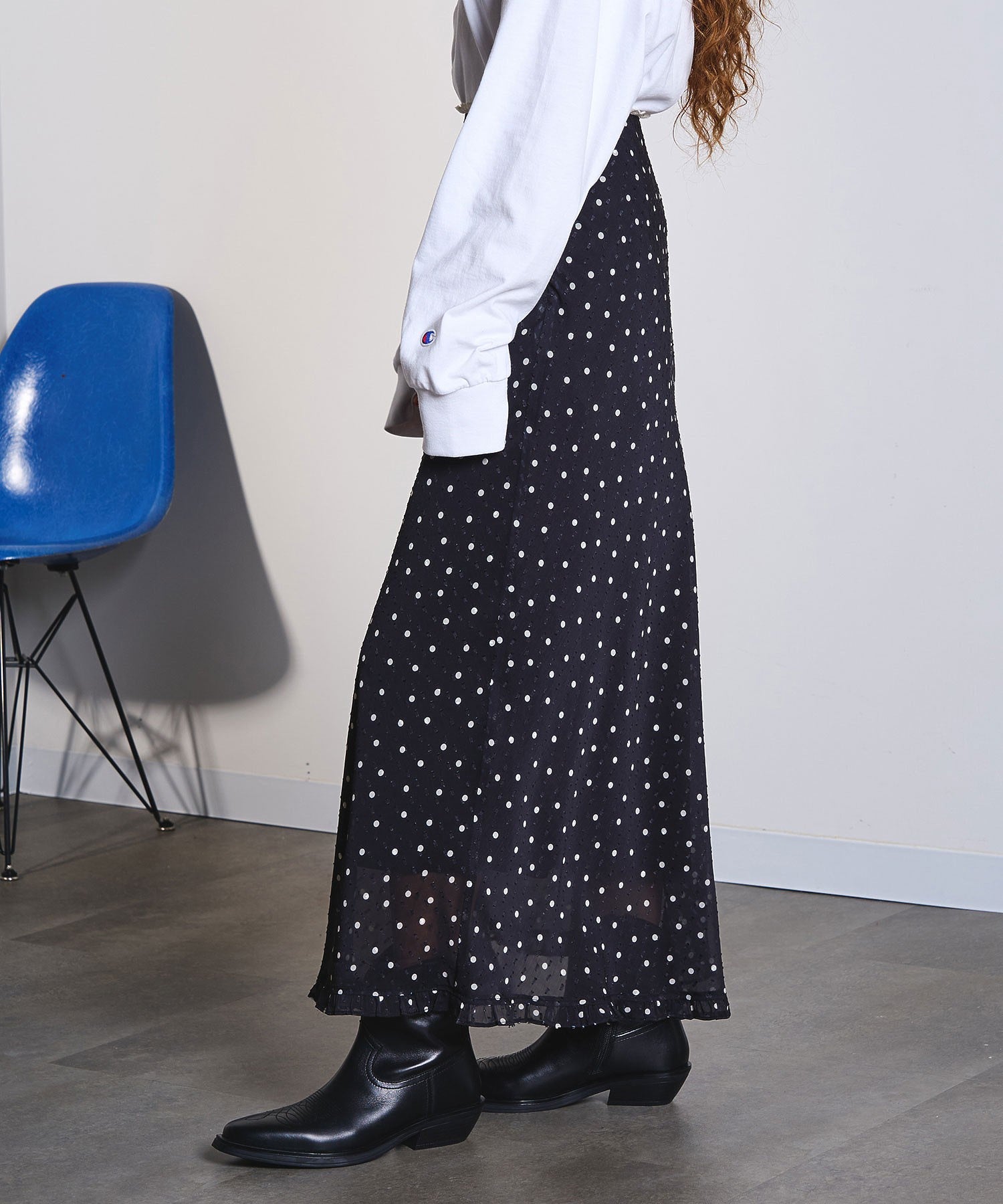 PRINTED NARROW SKIRT