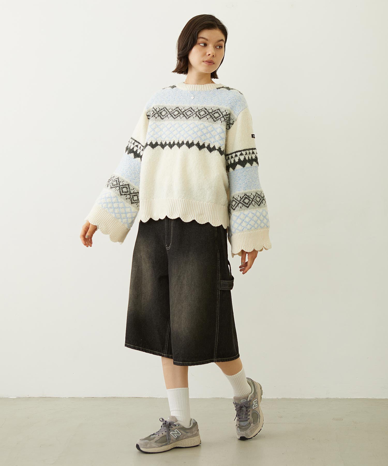 PATTERNED KNIT TUNIC