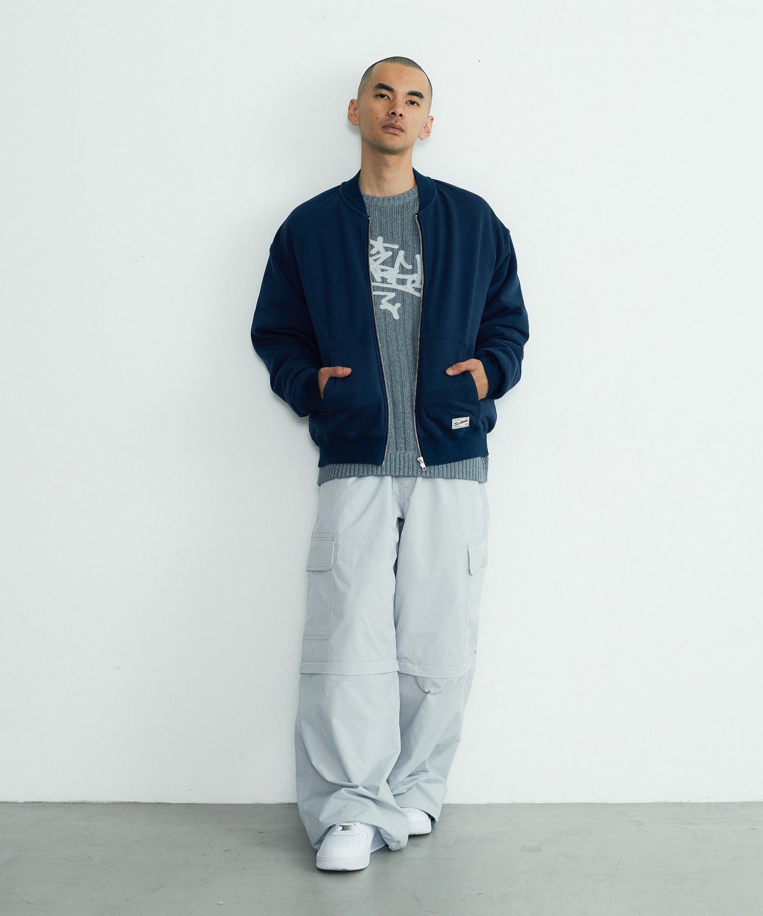 DOUBLE LAYERED SWEAT TOP