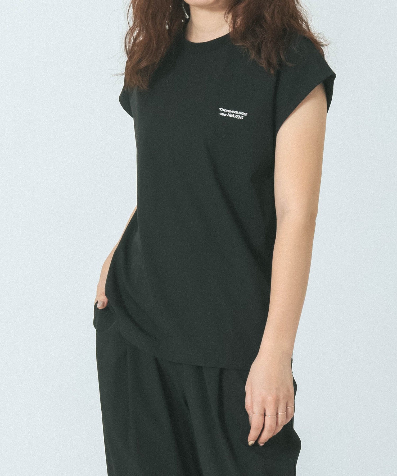【WEB限定】THOUSAND MILExGENE HEAVENS/FRENCH SLEEVE TOP & TAPERED PANTS SET UP