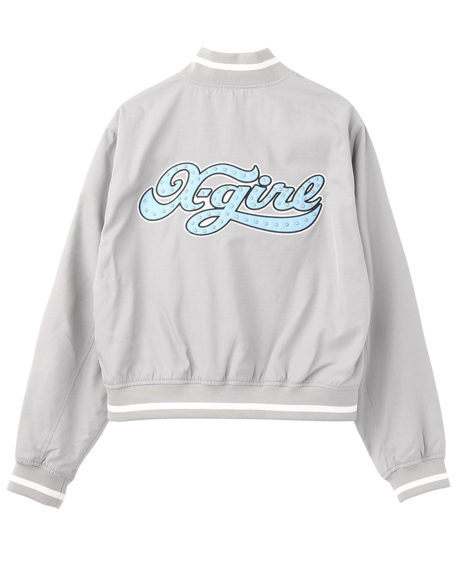 CHEERFUL LOGO VARSITY JACKET