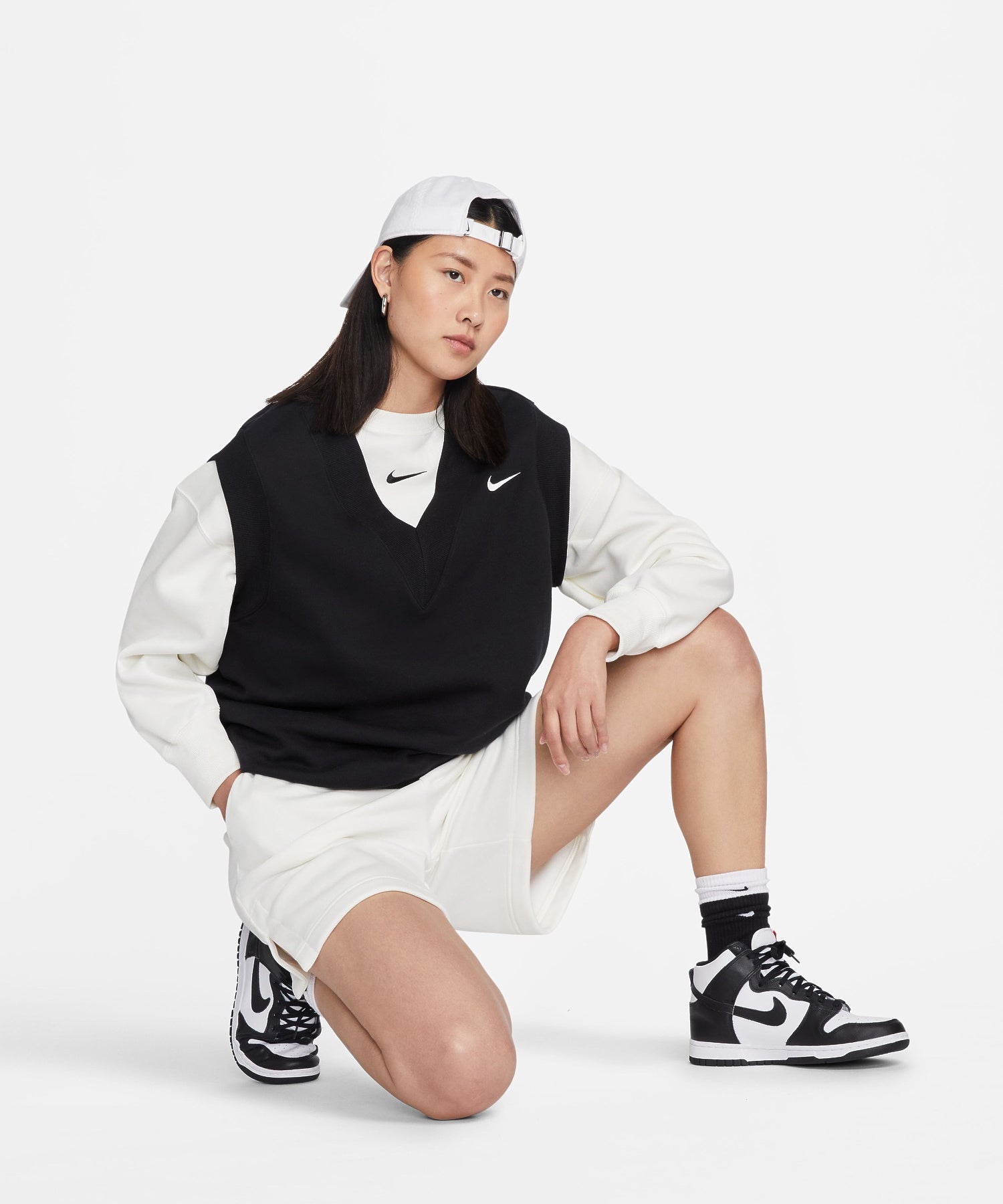NIKE/ナイキ/WMNS STYLES FLEECE L/S CREW OOS/DQ5762