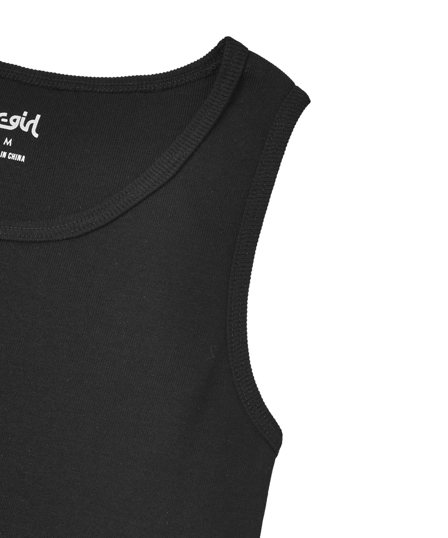 LOGO JACQUARD HEM TANK TOP