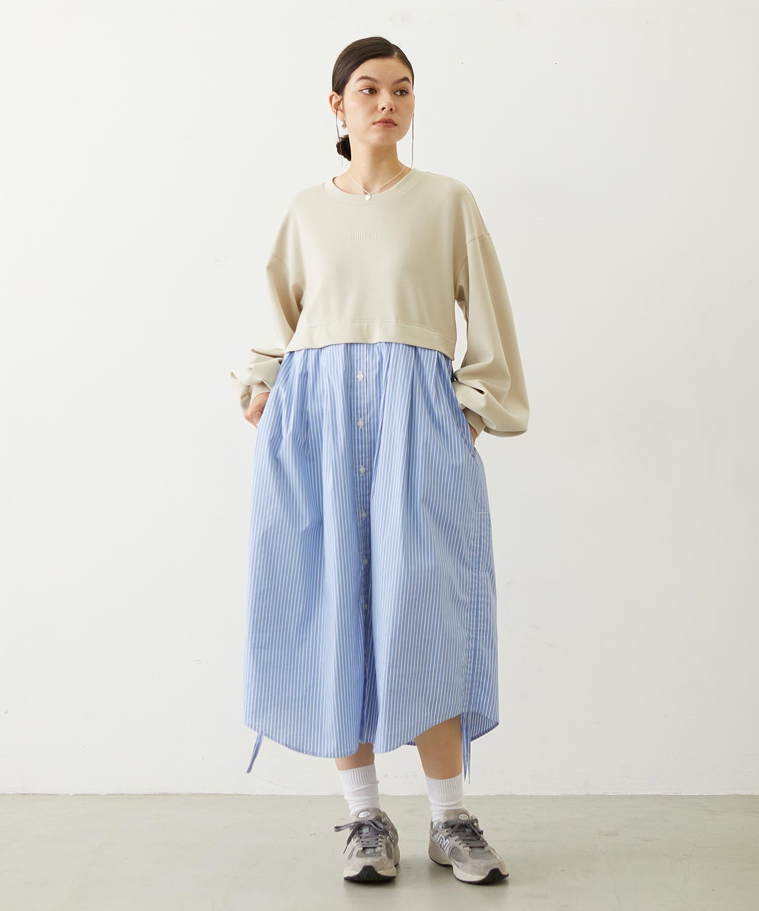 STRIPED DOCKING DRESS