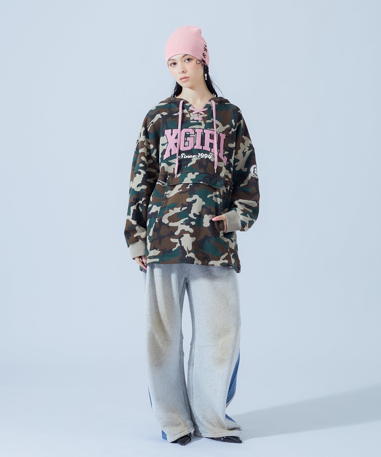 LACE UP BEANIE