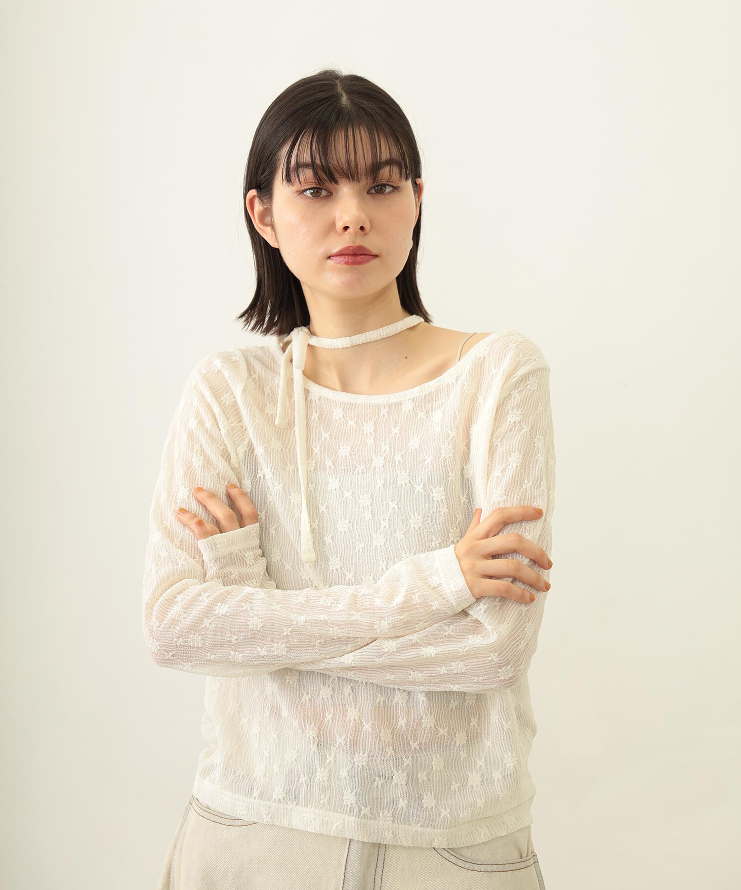 LACE L/S TOP