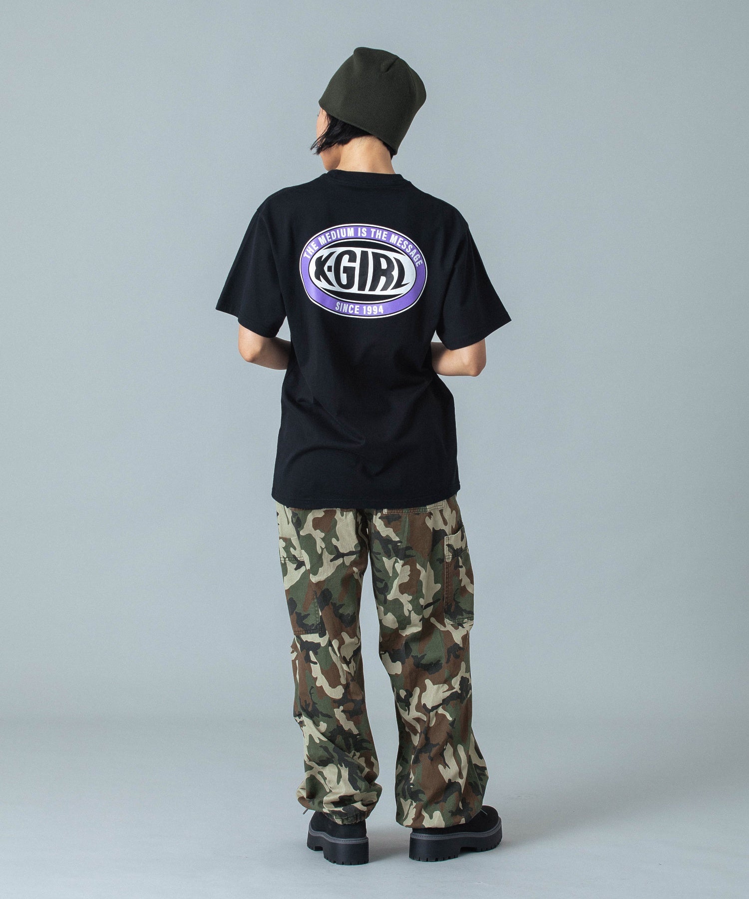 WAIST RIB EASY PANTS