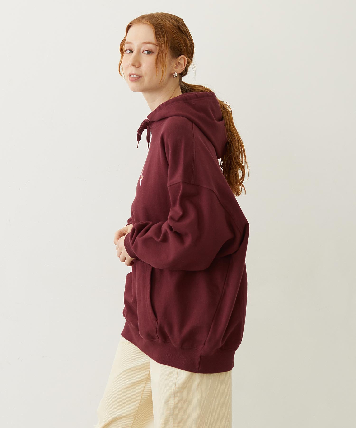 PLAID HEART SWEAT HOODIE