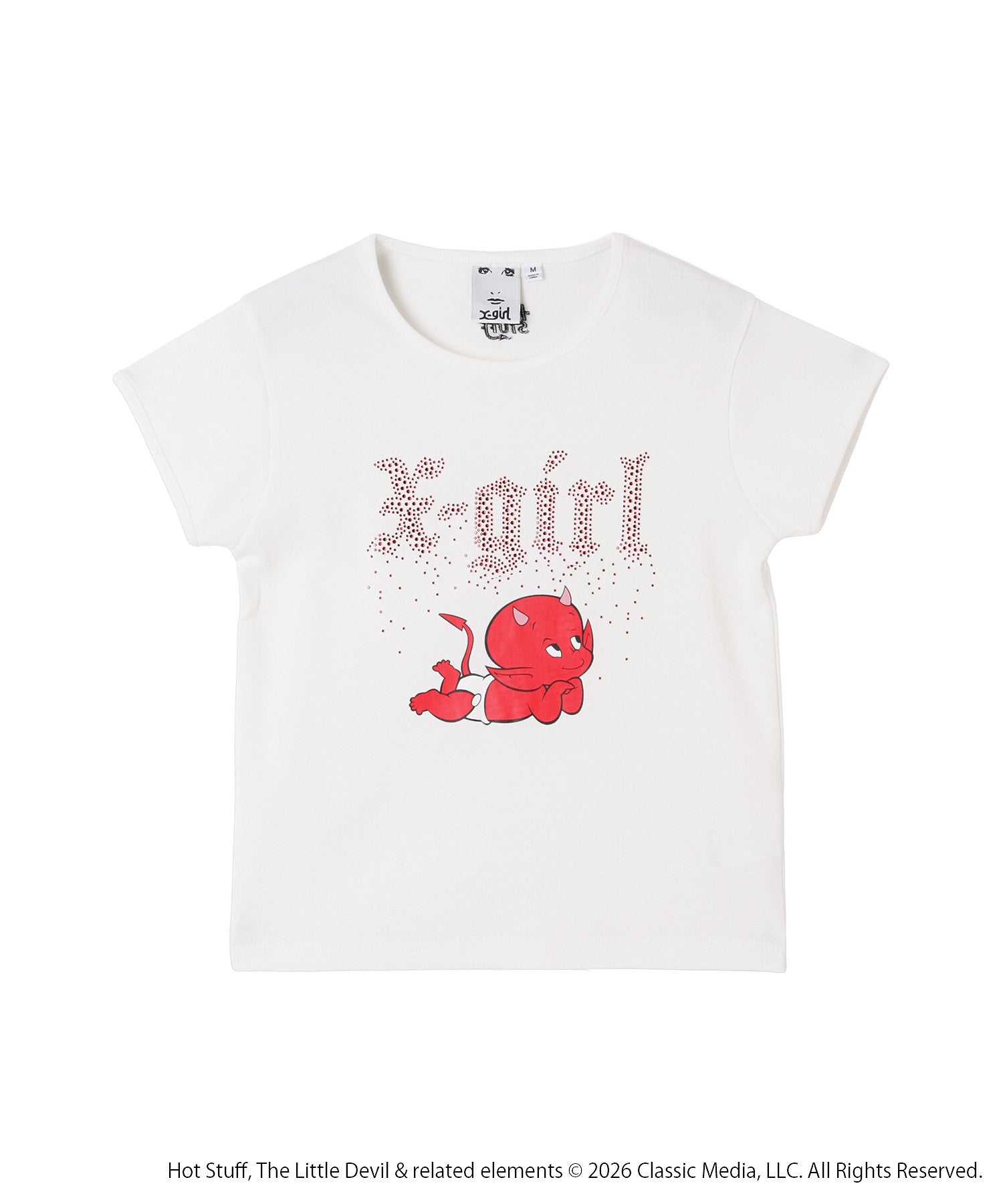 X-girl | HOT STUFF RHINESTONE S/S BABY TEE