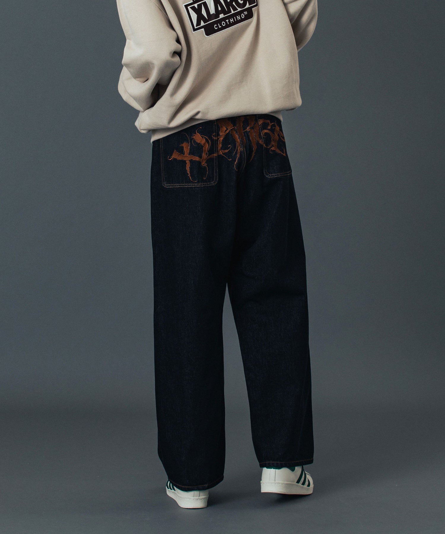 RAGE LOGO DENIM PANTS